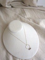 Collana Rivombrosa - labradorite e argento bianco