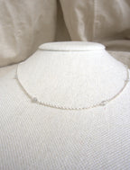 Collana Alternata - labradorite e argento bianco