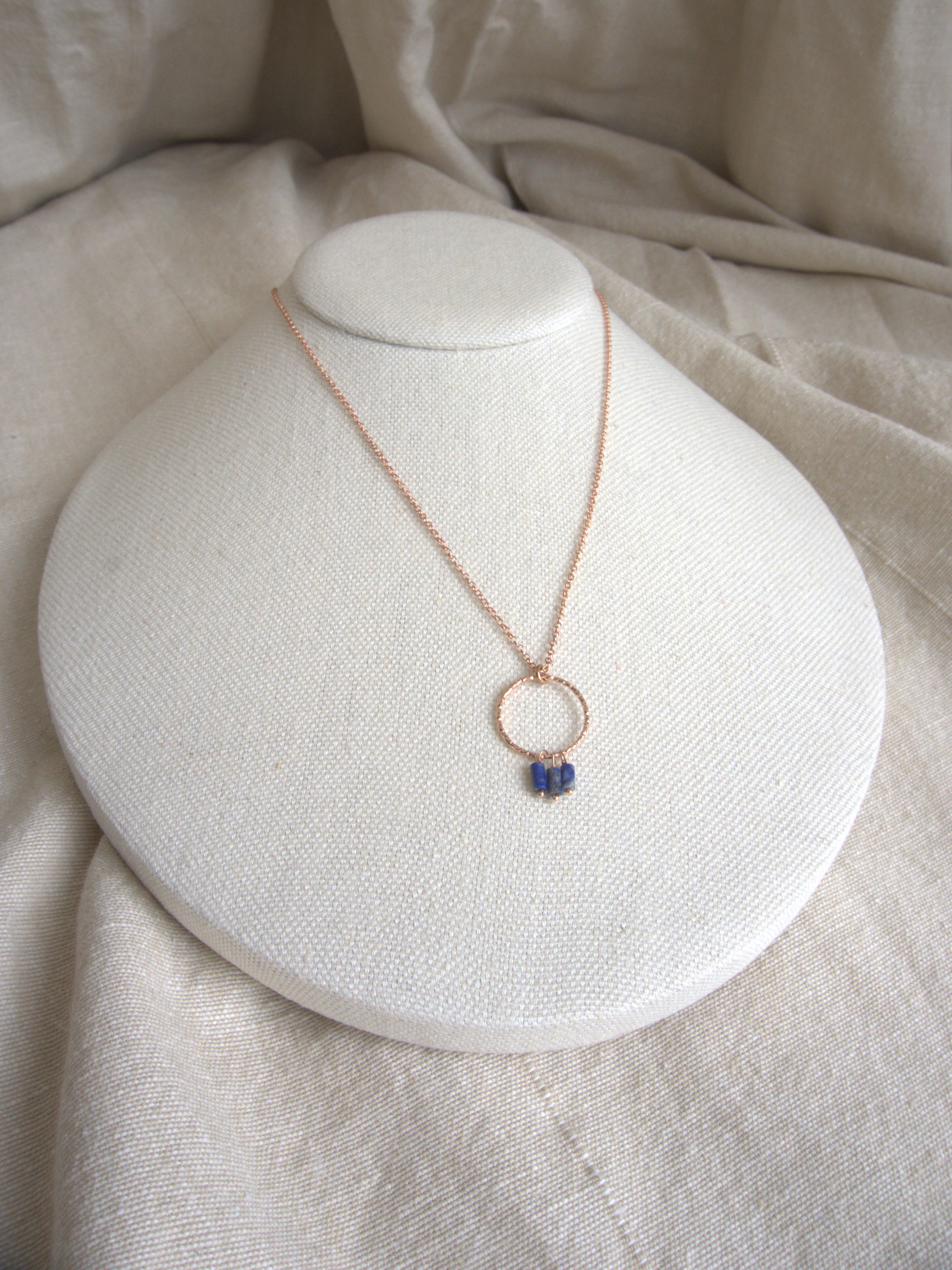 Collana Rivombrosa - lapislazzuli tubetto