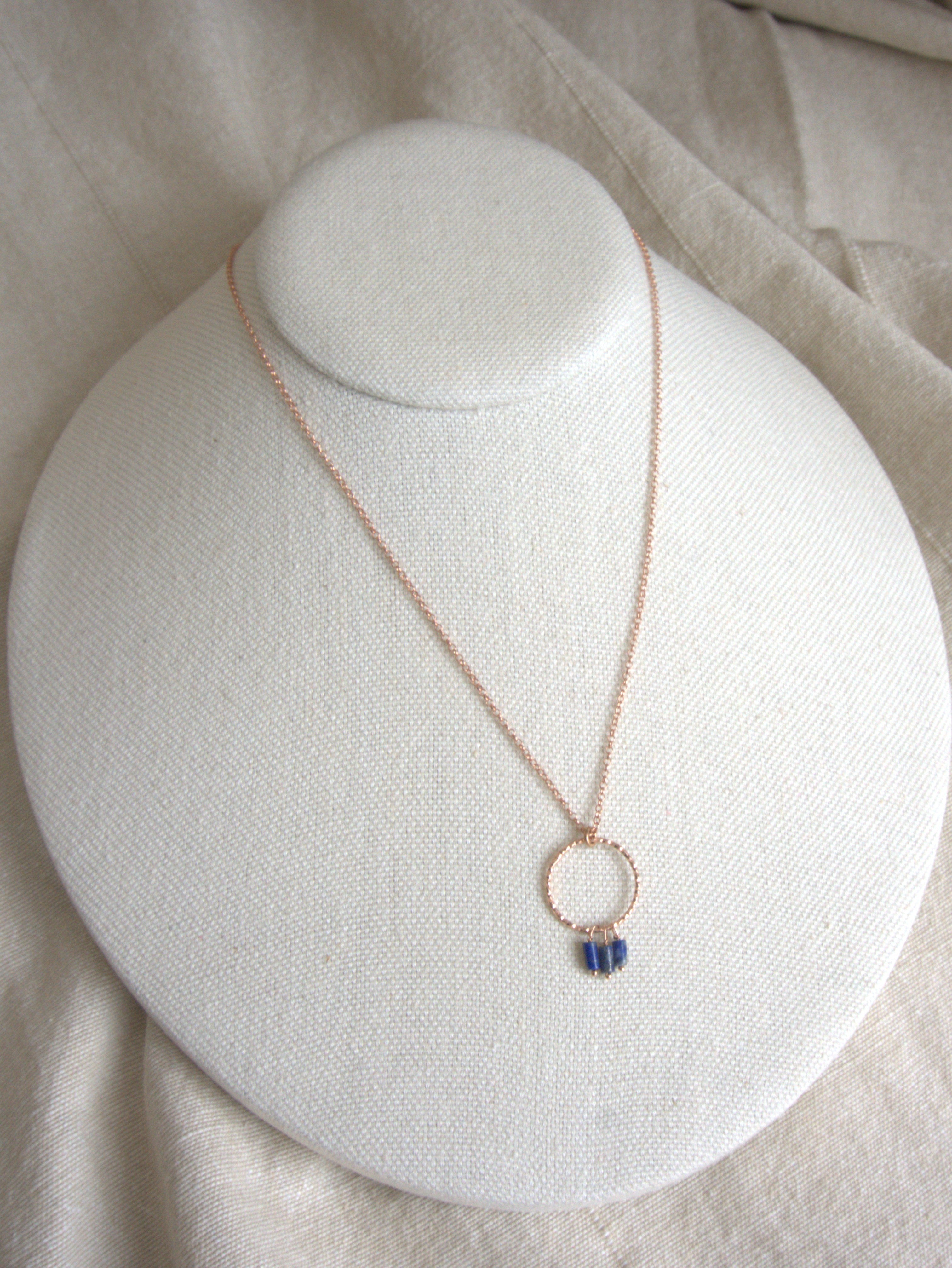 Collana Rivombrosa - lapislazzuli tubetto