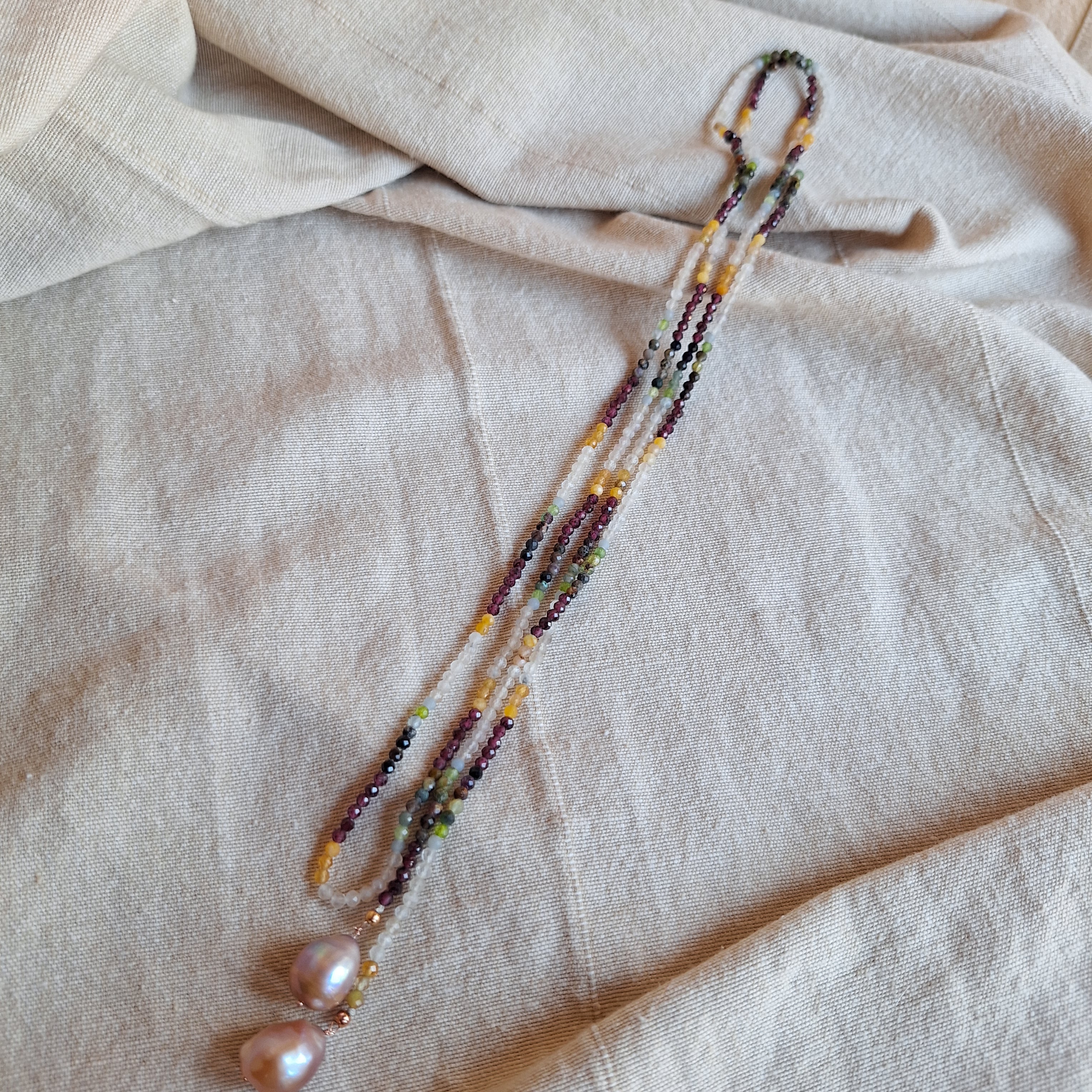 Le Caravattine - Multicolor con Perle Rosa versione 2