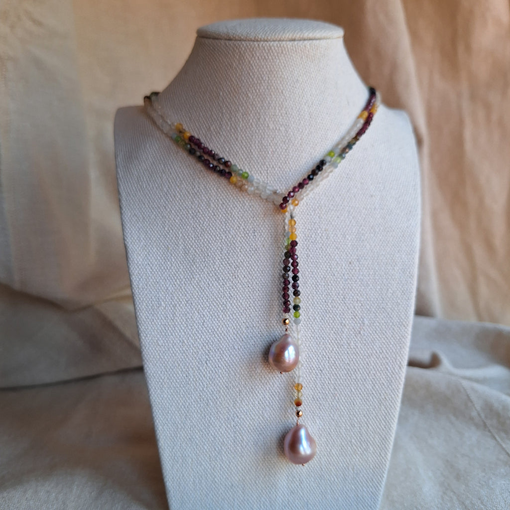 Le Caravattine - Multicolor con Perle Rosa versione 2