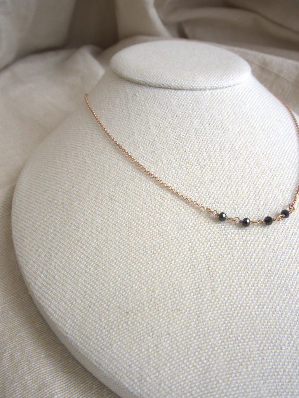 Collana Semi Rosario classico - onice