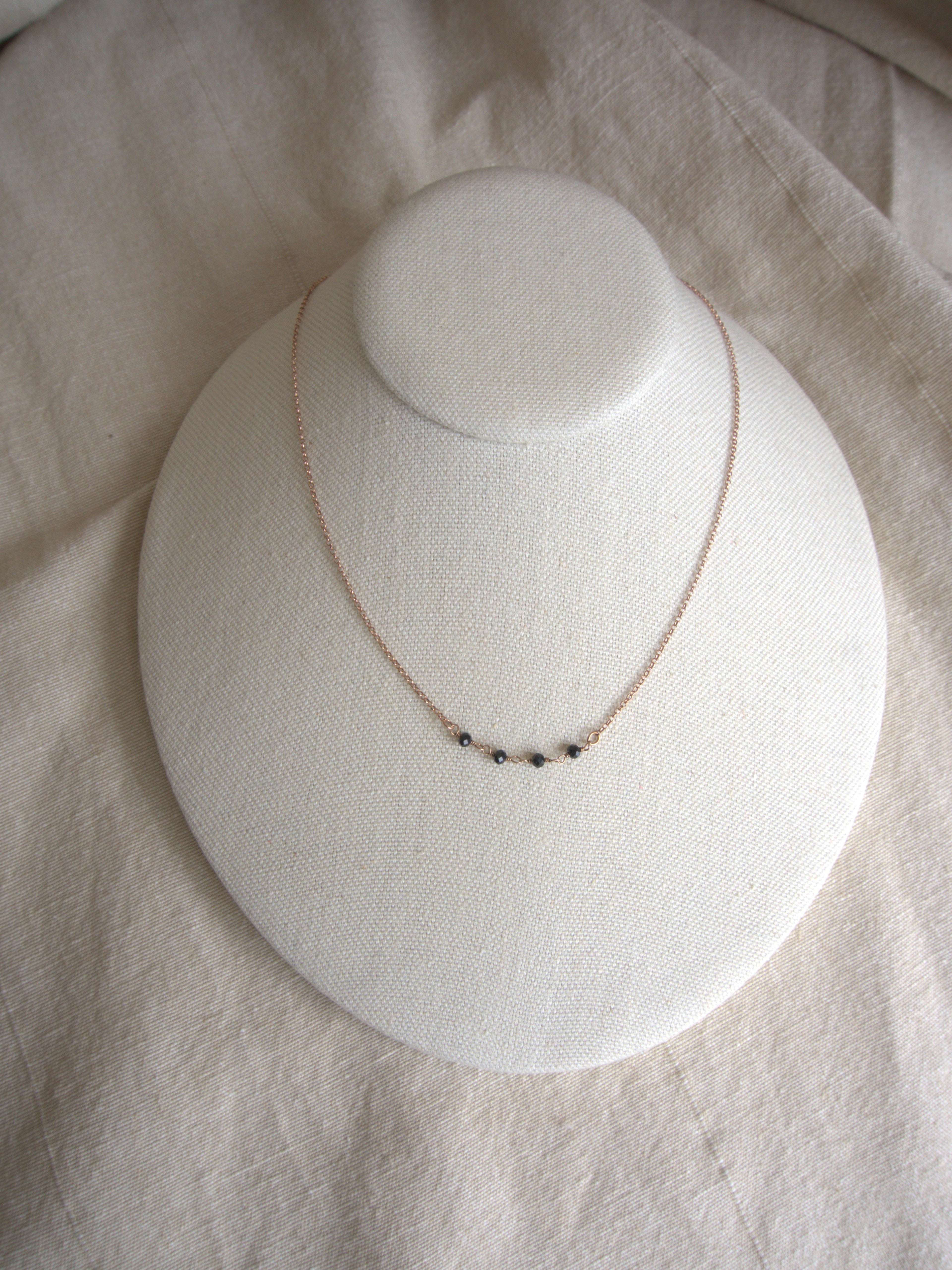 Collana Semi Rosario classico - onice