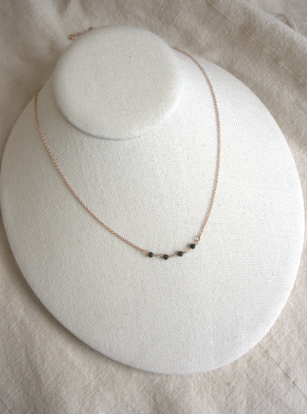 Collana Semi Rosario classico - onice