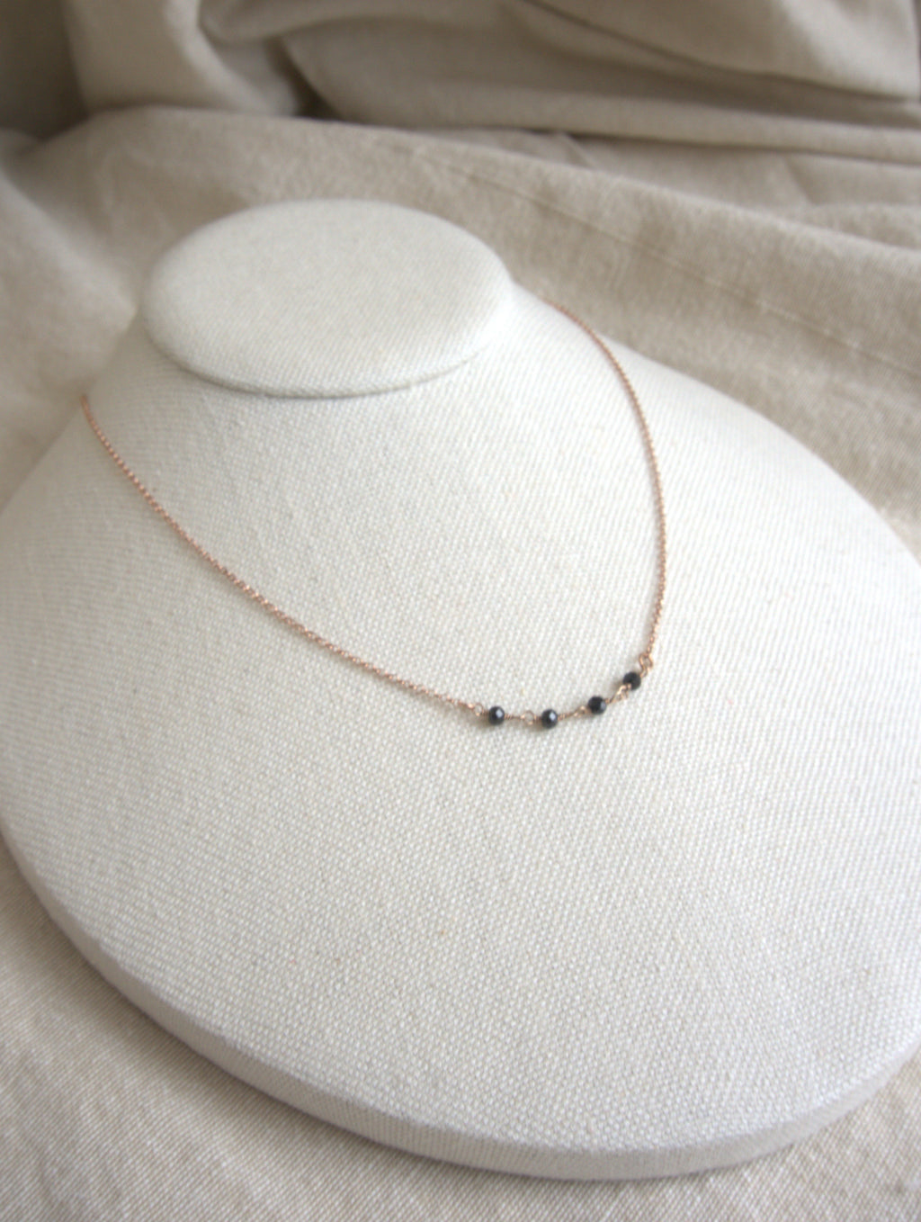 Collana Semi Rosario classico - onice