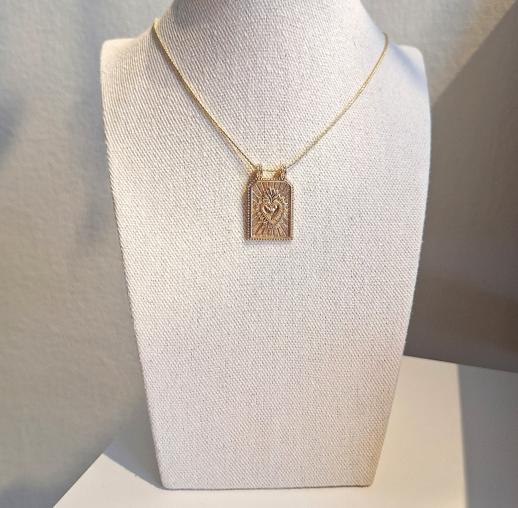 Medaglietta Cuore Sacro - Oro