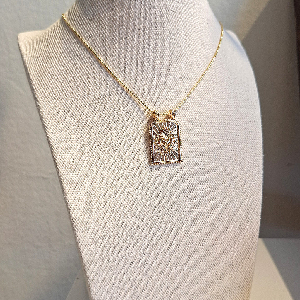 Medaglietta Cuore Sacro - Oro