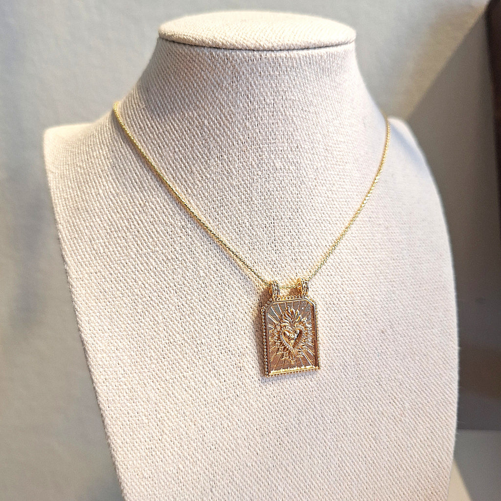 Medaglietta Cuore Sacro - Oro