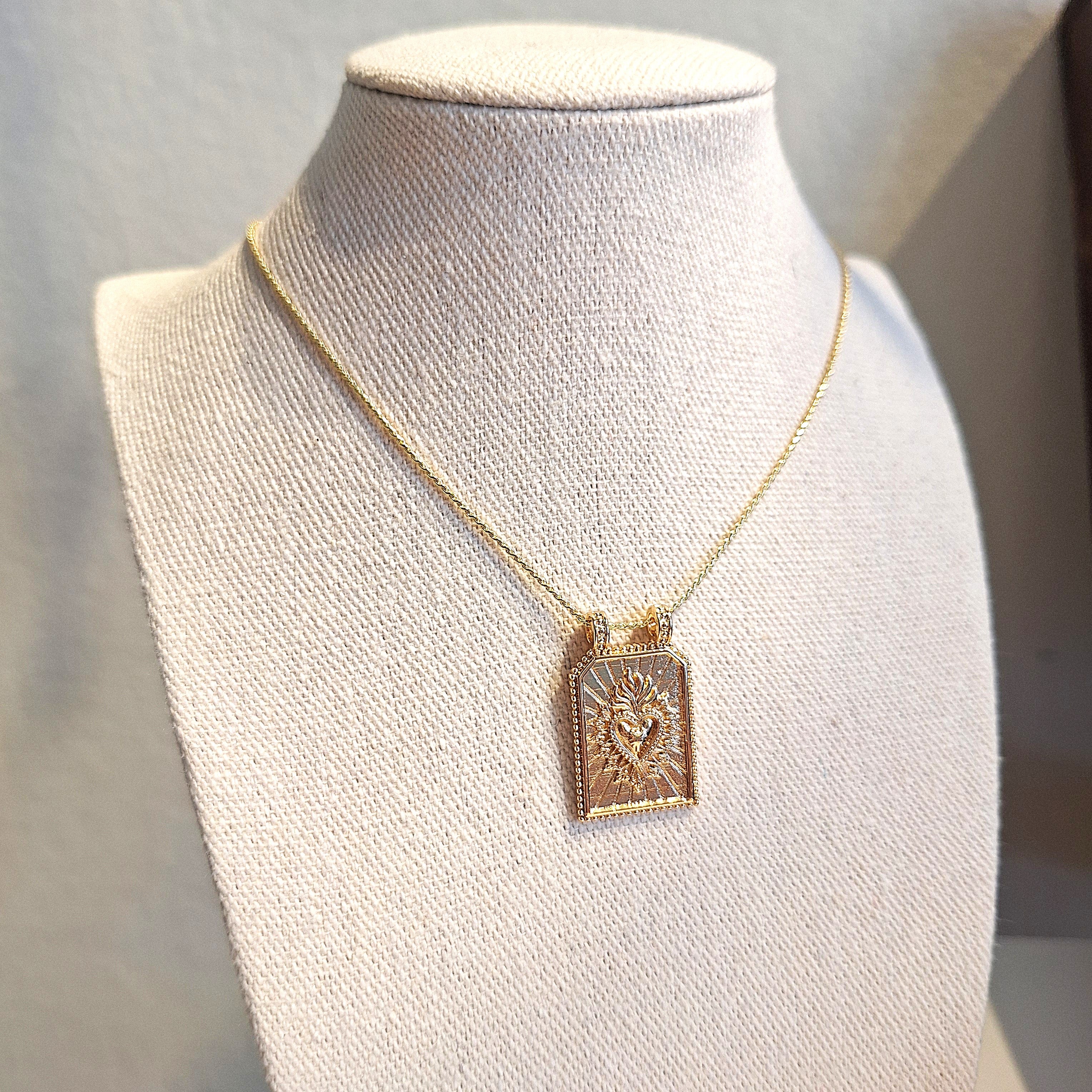 Medaglietta Cuore Sacro - Oro