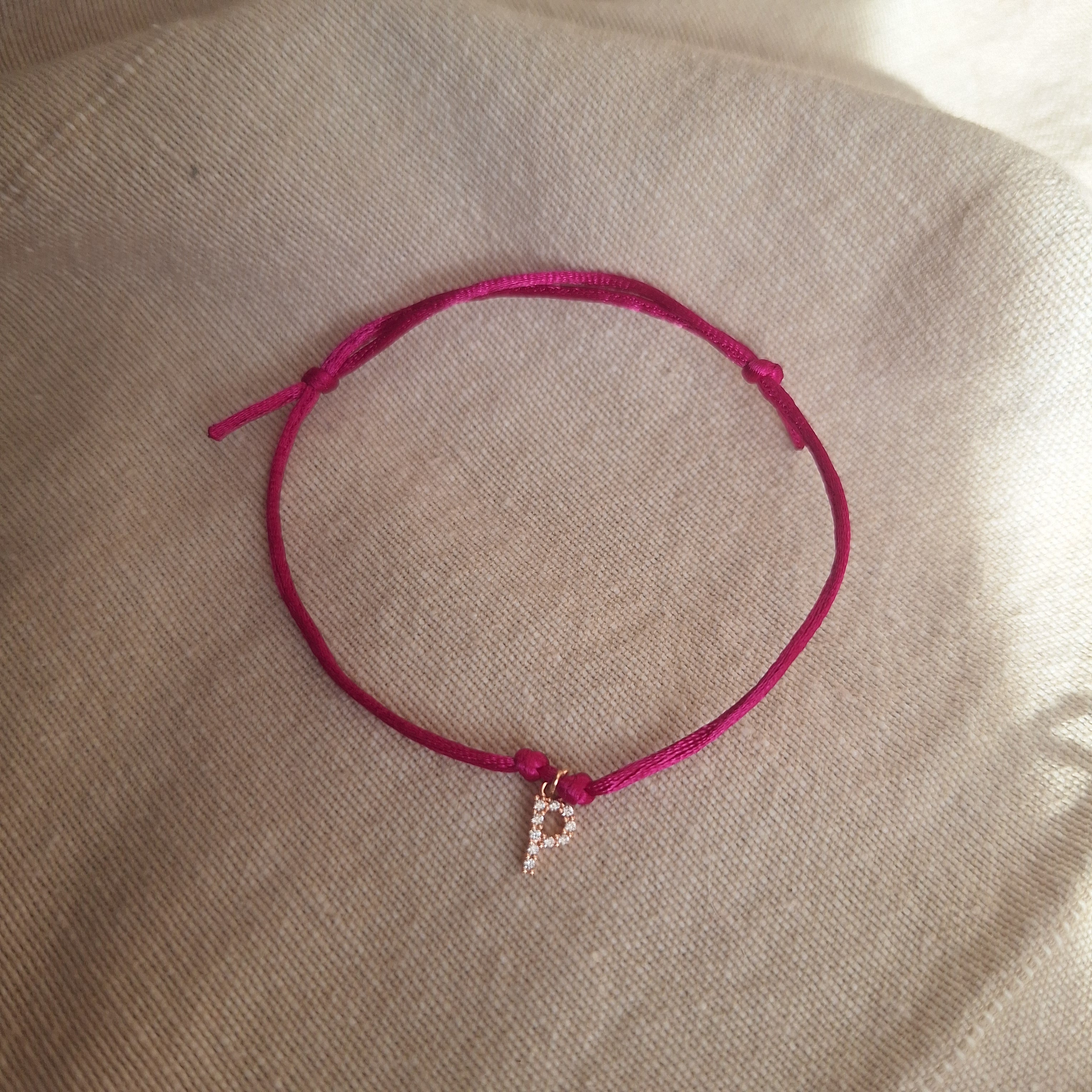 Bracciale letterina - P