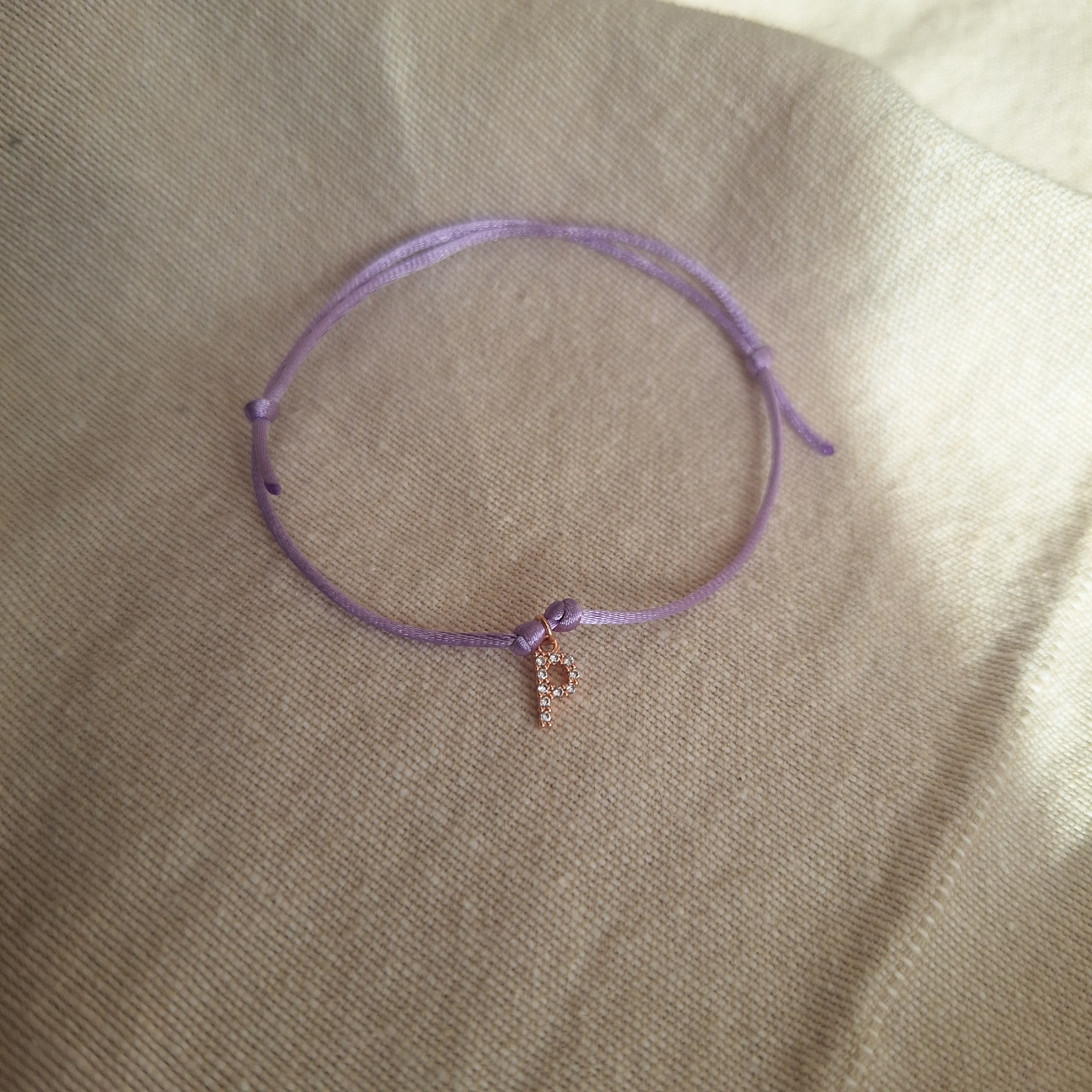 Bracciale letterina - P
