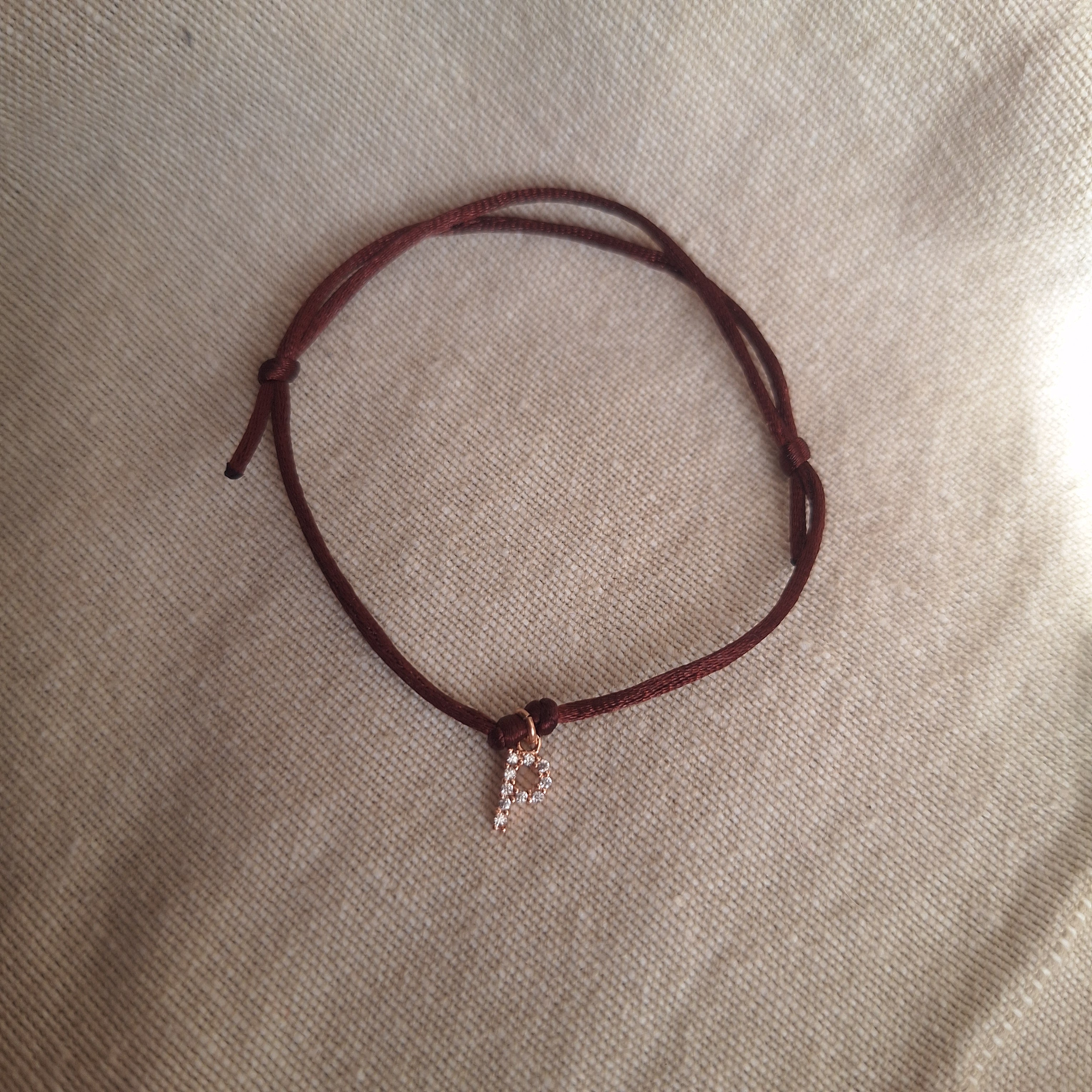 Bracciale letterina - P