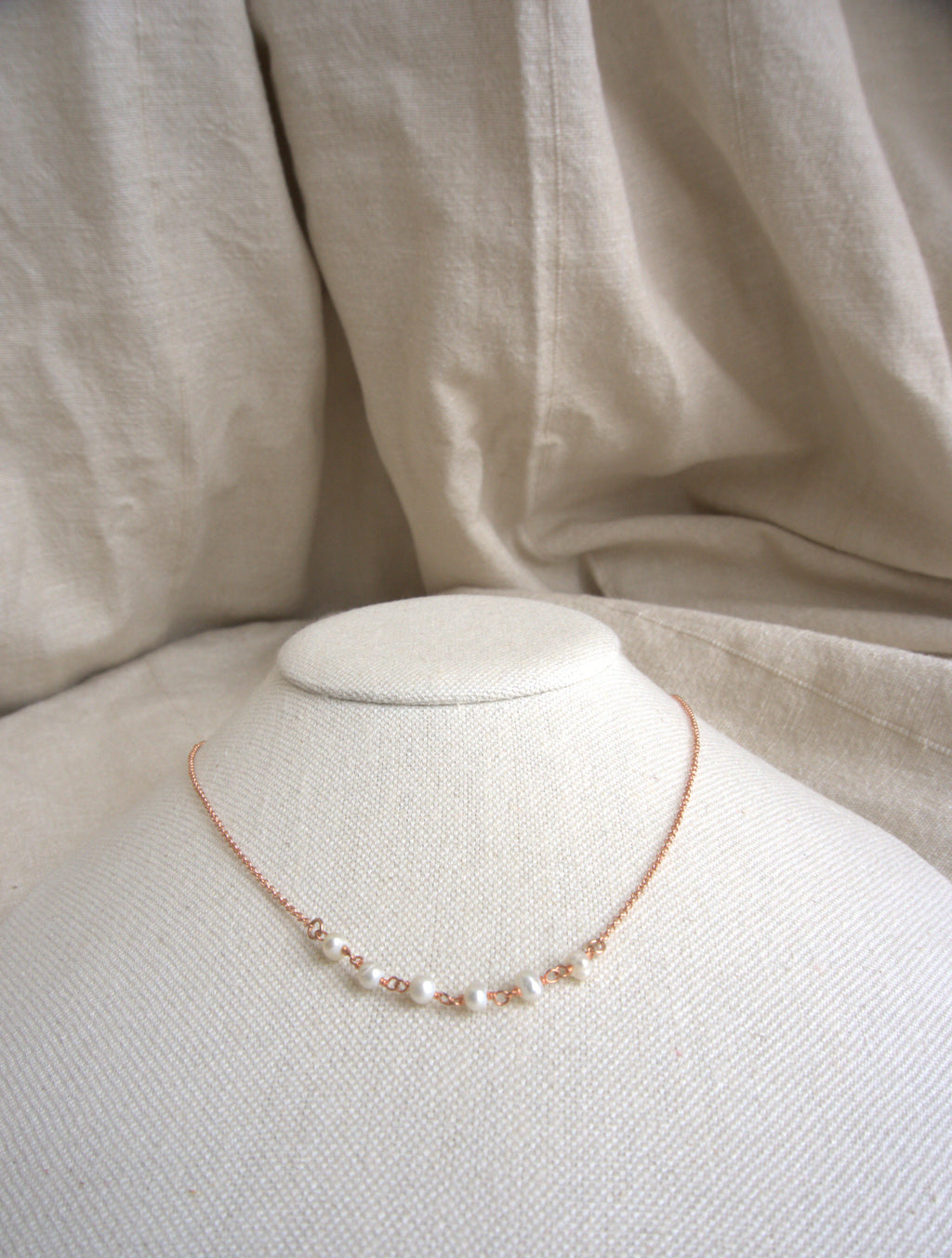 Collana Semi Rosario classico - perle di fiume