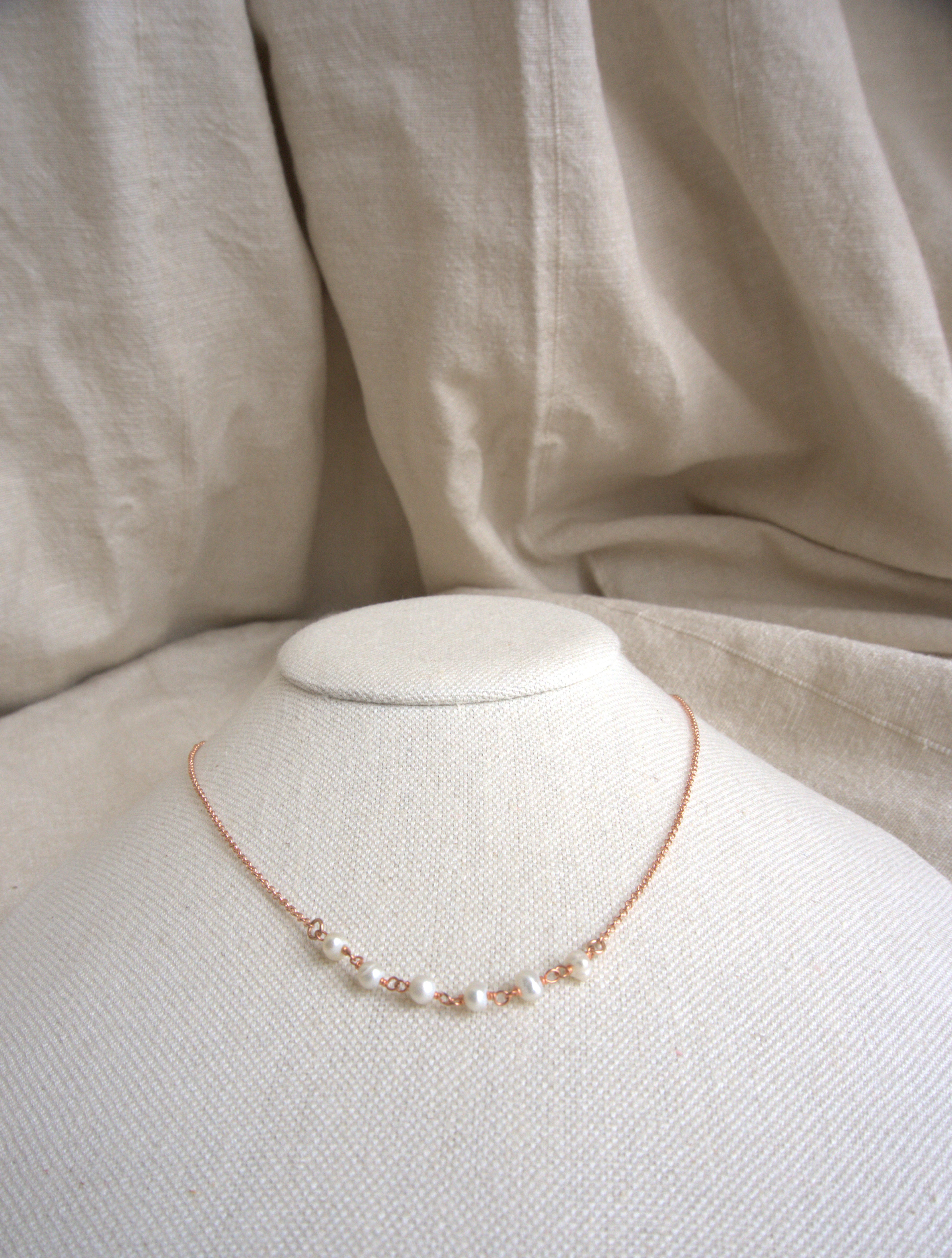 Collana Semi Rosario classico - perle di fiume