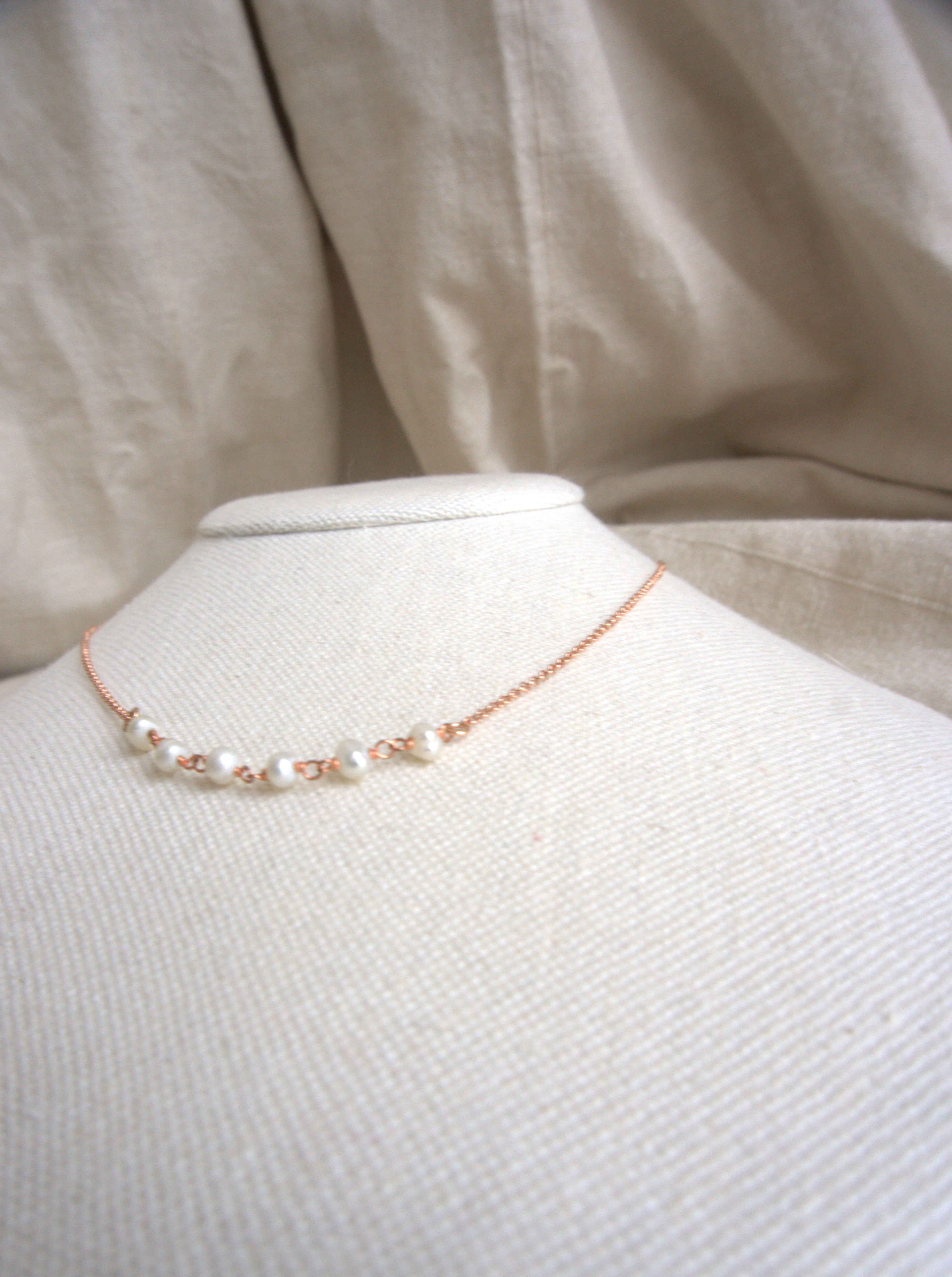 Collana Semi Rosario classico - perle di fiume