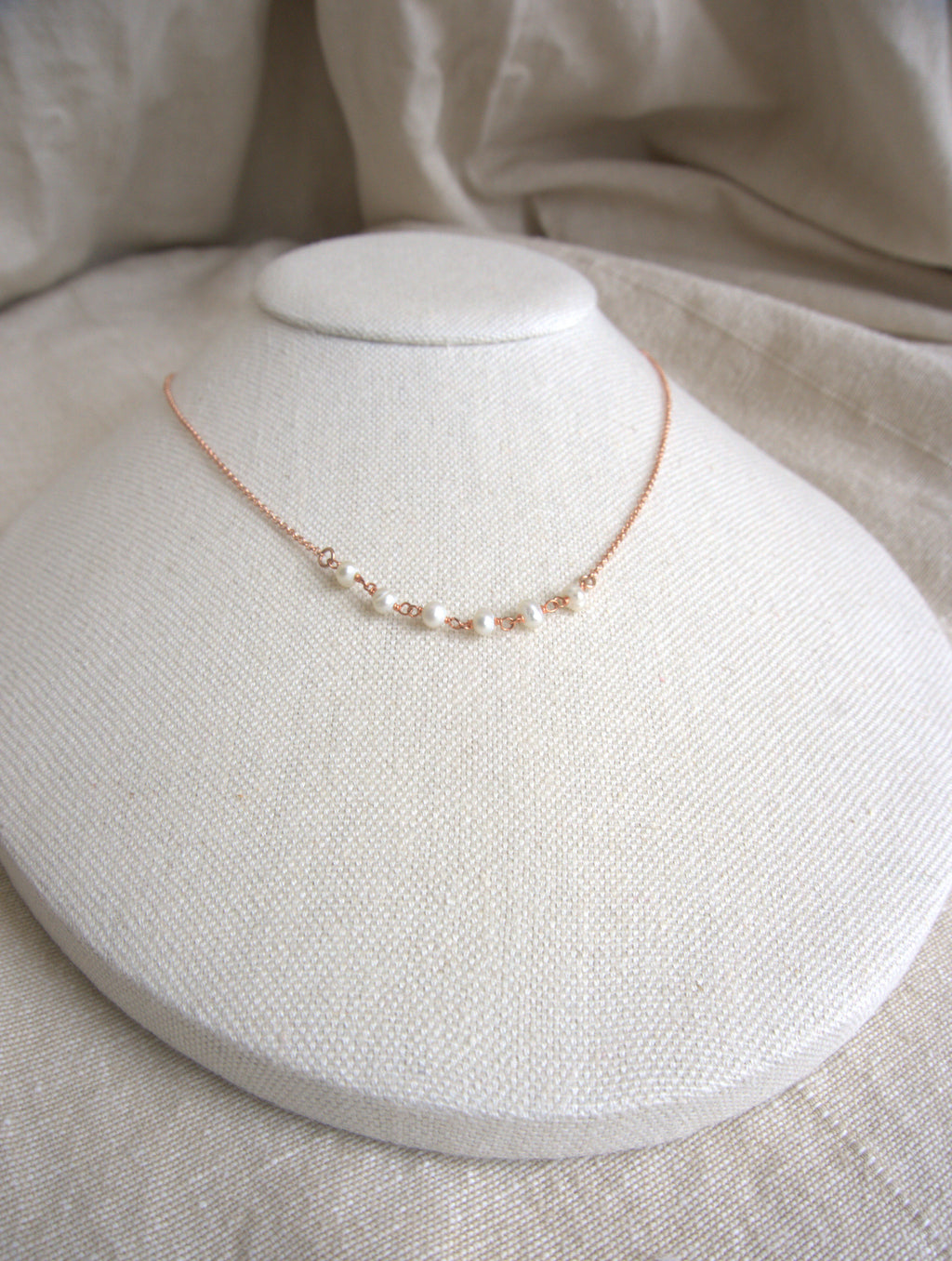 Collana Semi Rosario classico - perle di fiume
