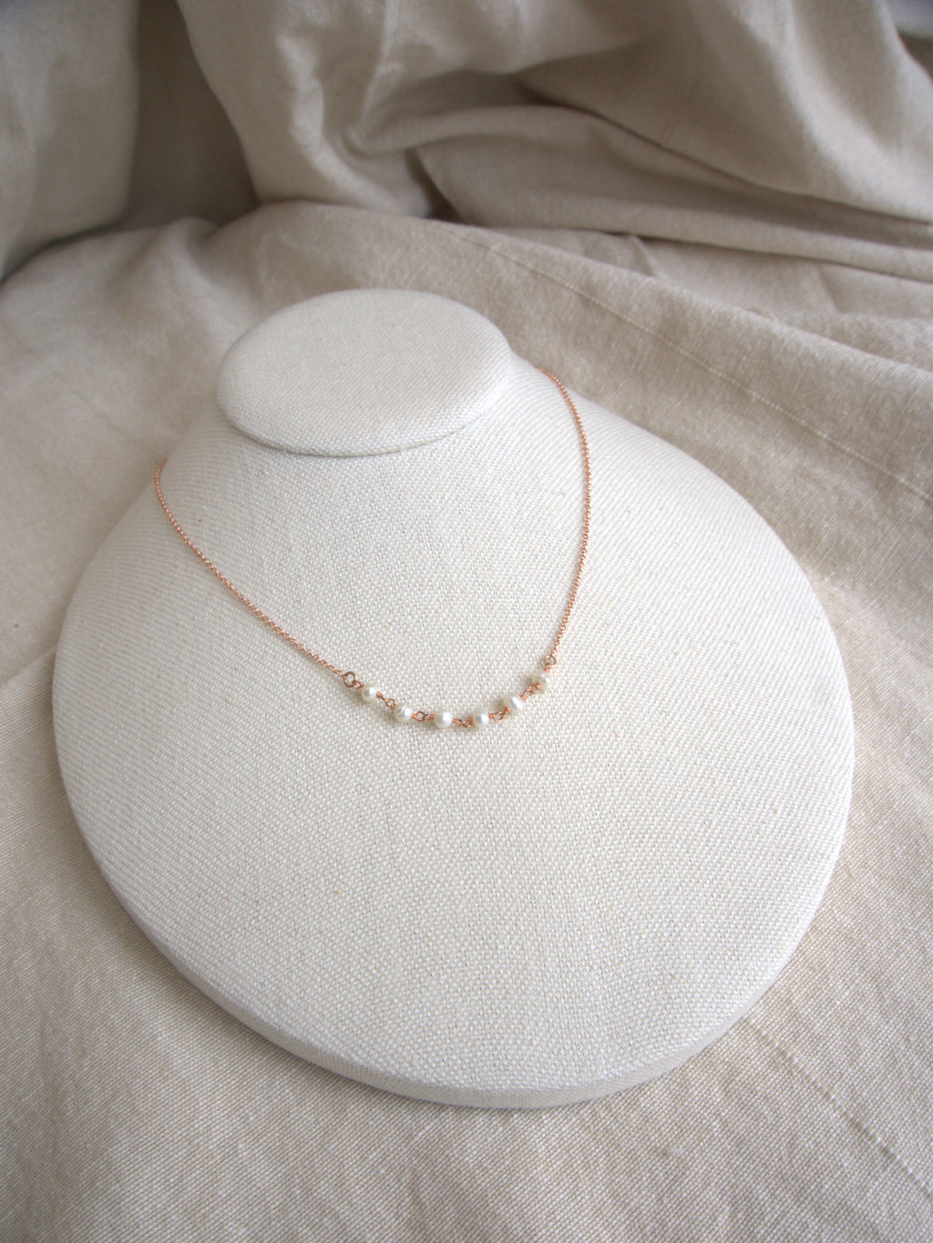 Collana Semi Rosario classico - perle di fiume