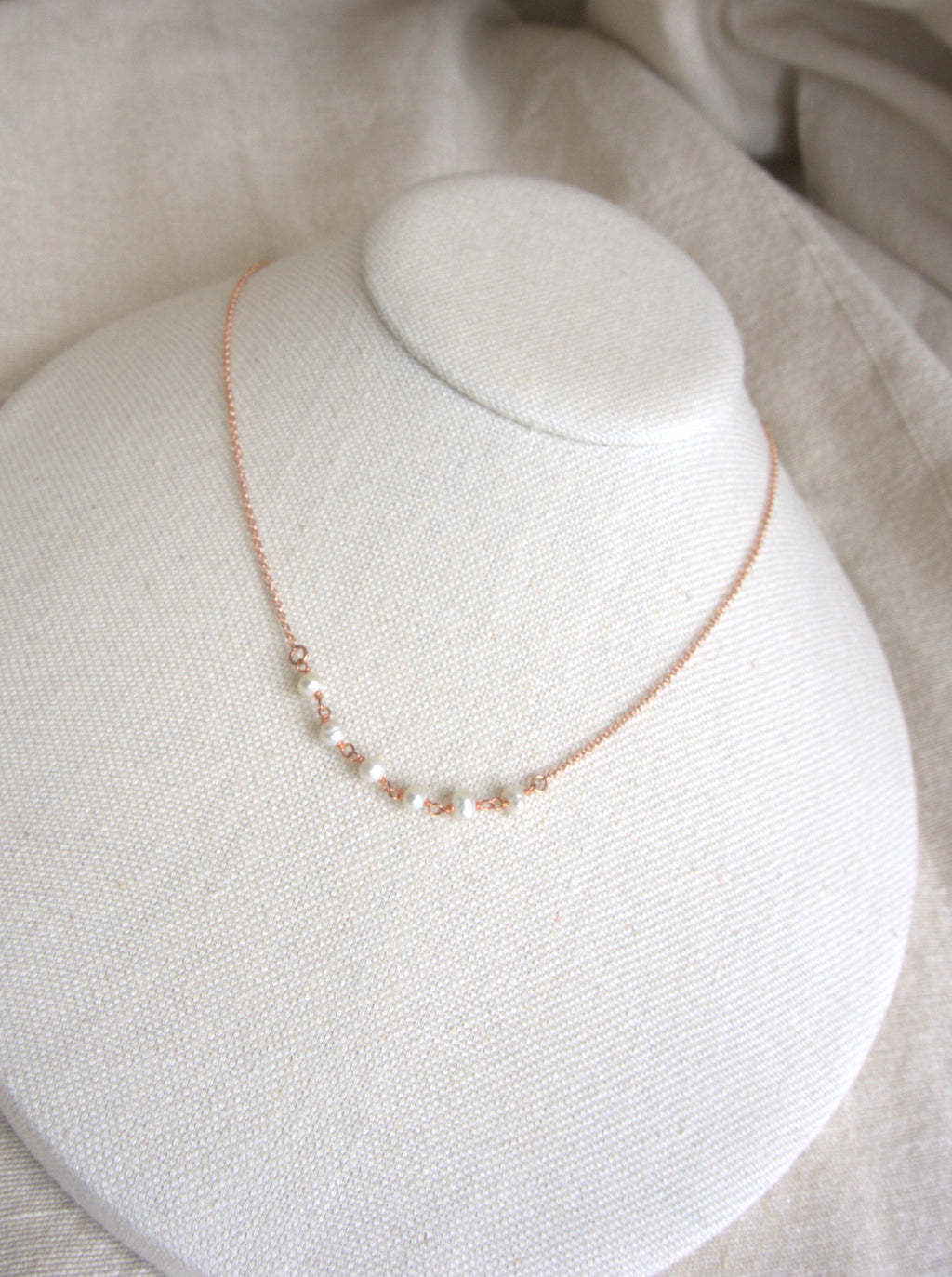 Collana Semi Rosario classico - perle di fiume