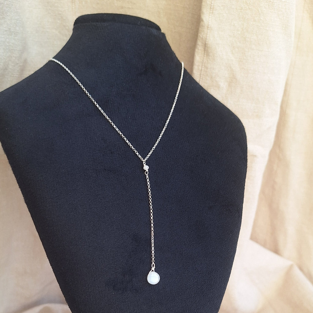 Collana Cascata di Gemme con Pietra di Luna