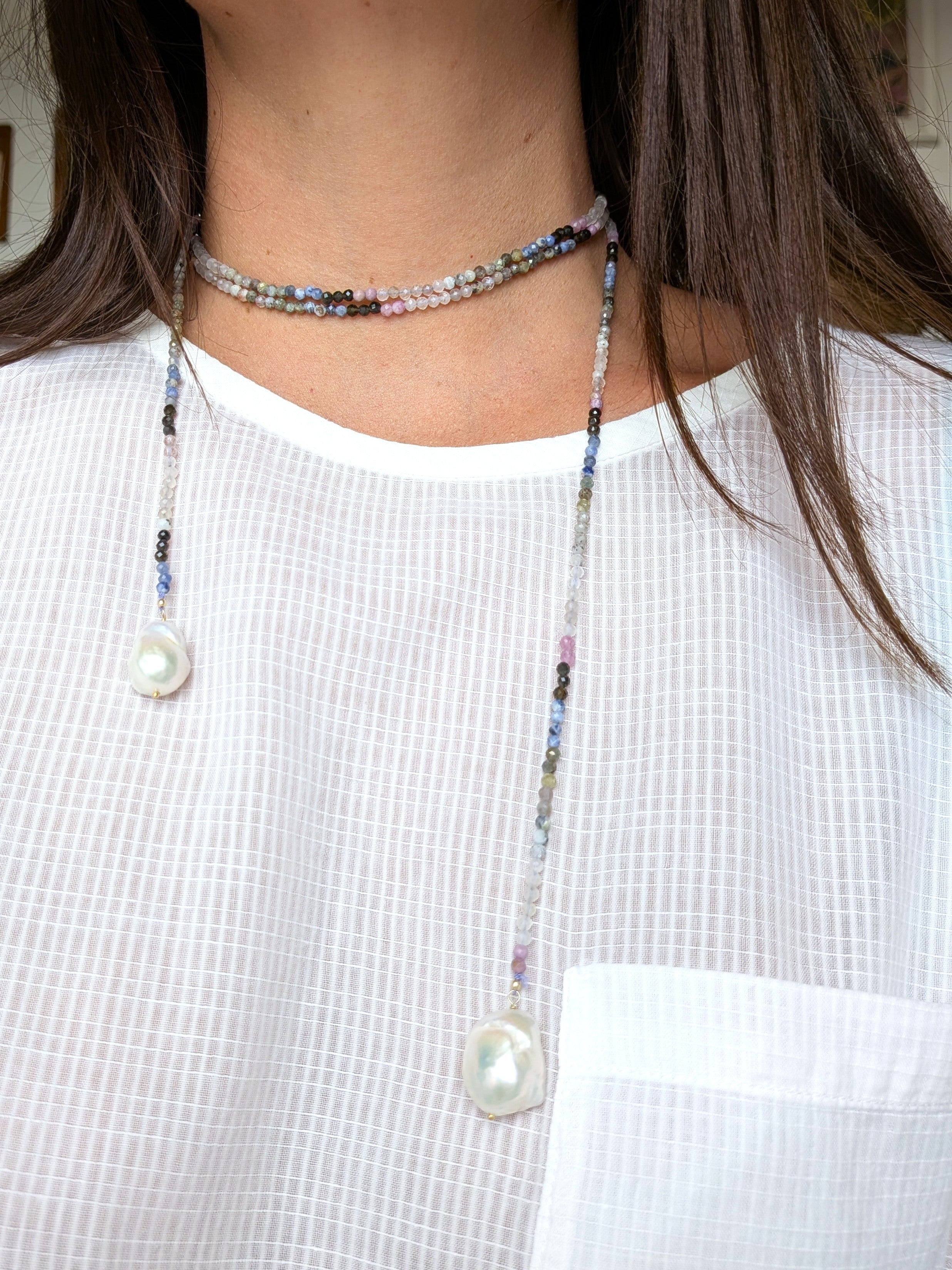 Le Caravattine - Multicolor con Perle Bianche versione 3