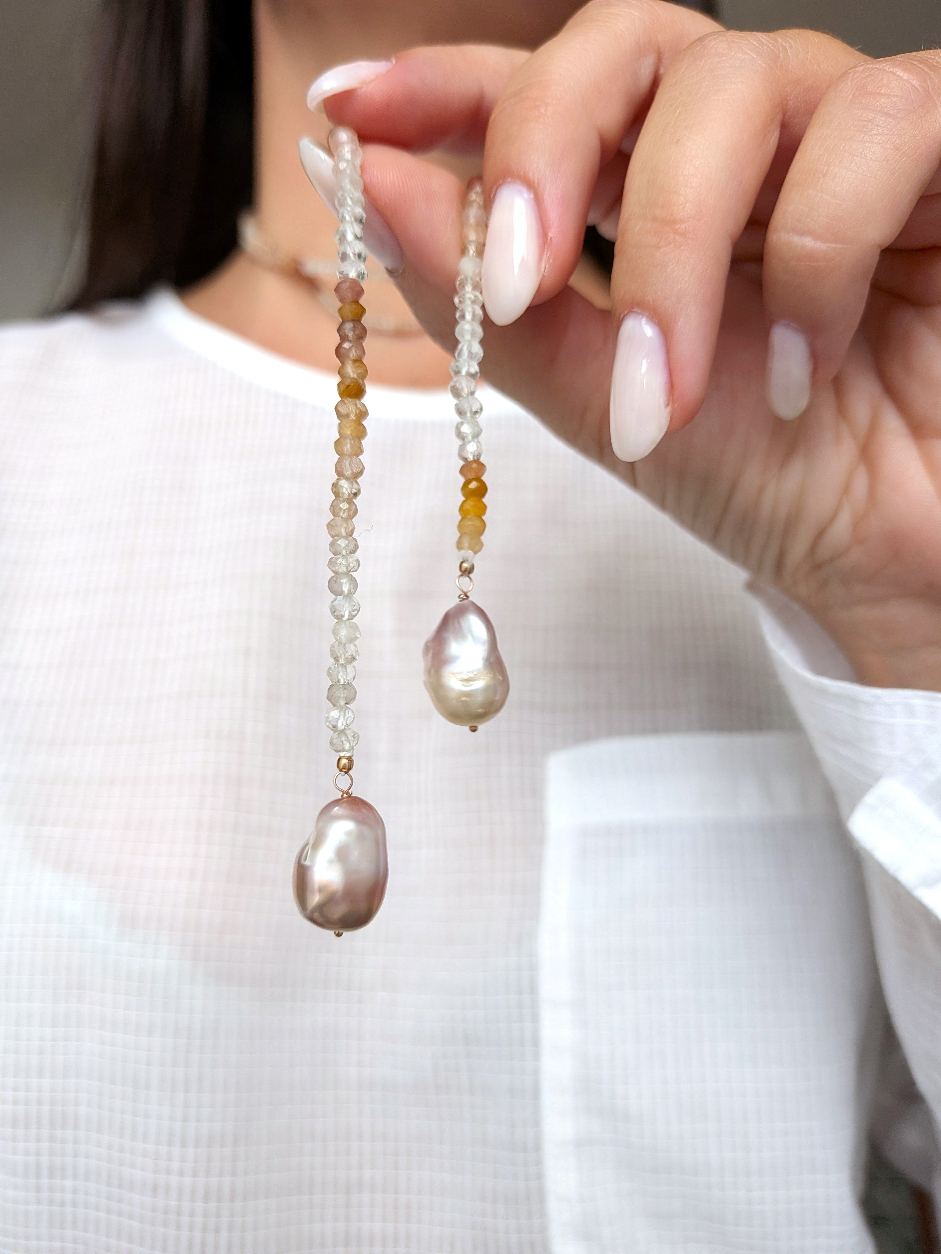 Le Caravattine - Multicolor con Perle Rosa