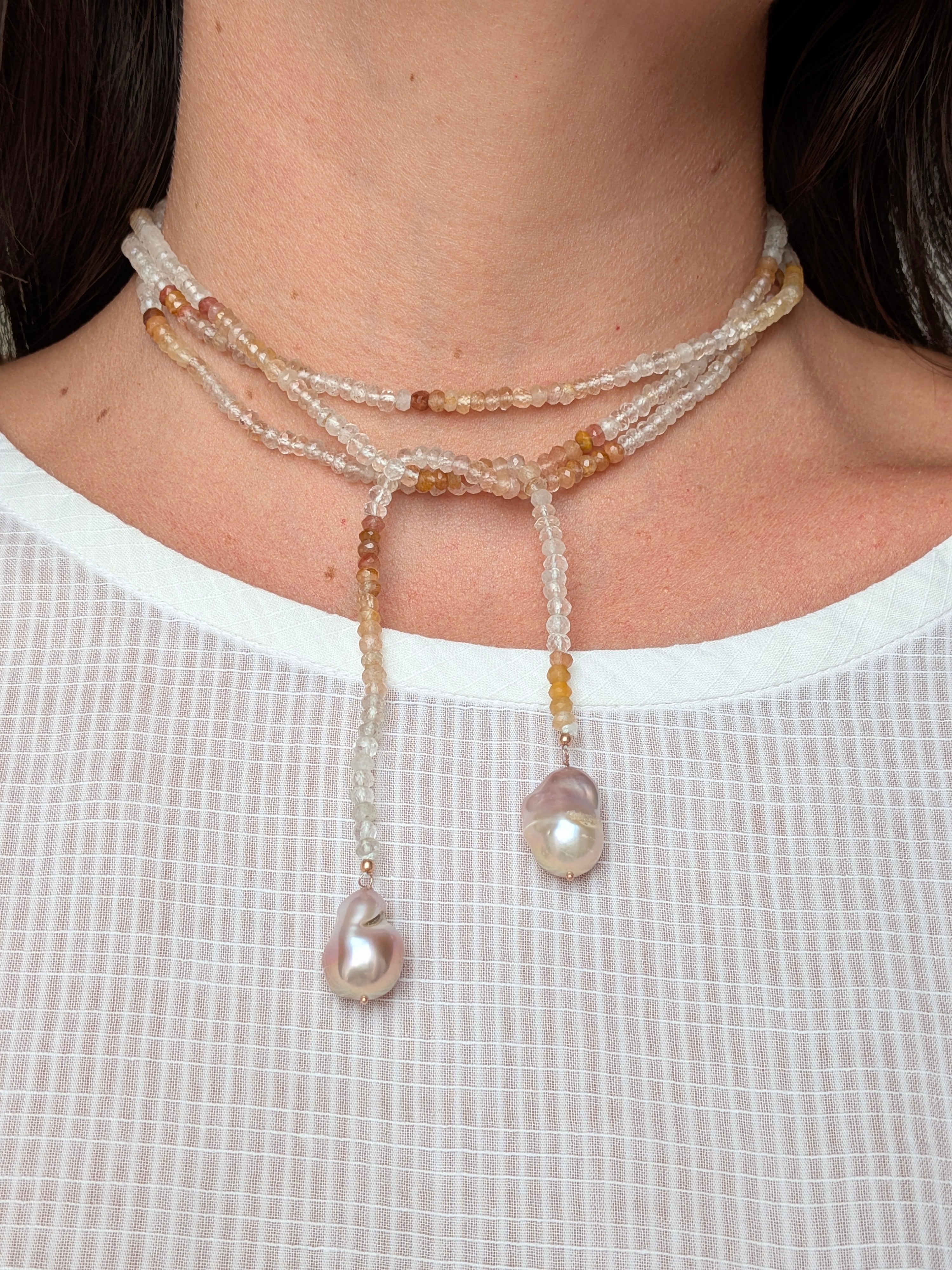 Le Caravattine - Multicolor con Perle Rosa