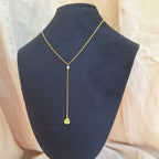 Collana Cascata di Gemme con Prenite