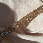 Collana Quadratini e Strass - Oro