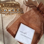 Collana Quadratini e Strass - Oro