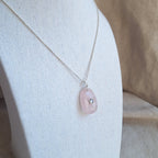 Amuleto della goccia - Quarzo Rosa