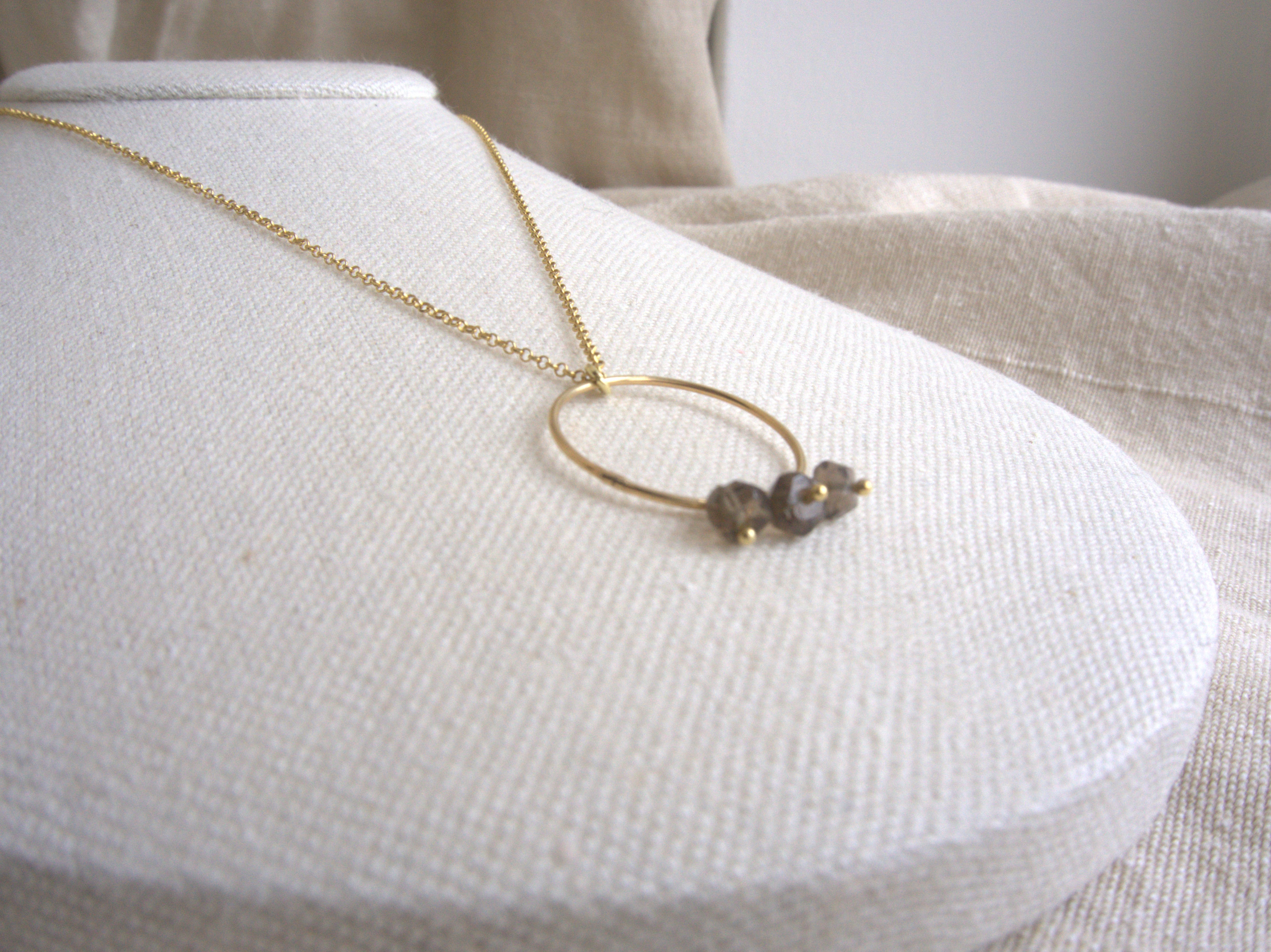 Collana Rivombrosa - quarzo fumè