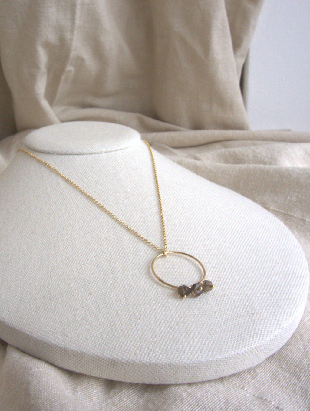 Collana Rivombrosa - quarzo fumè