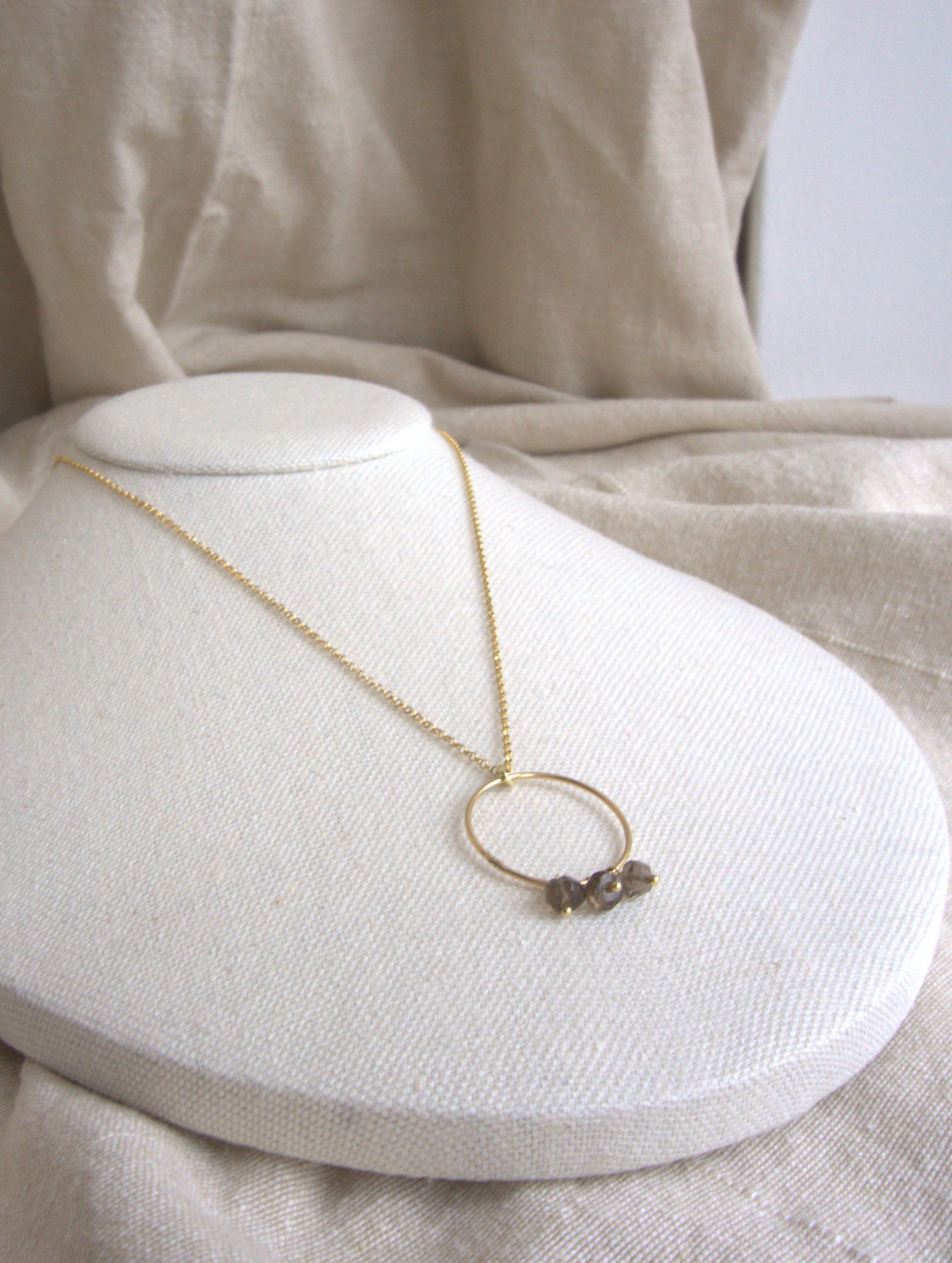 Collana Rivombrosa - quarzo fumè