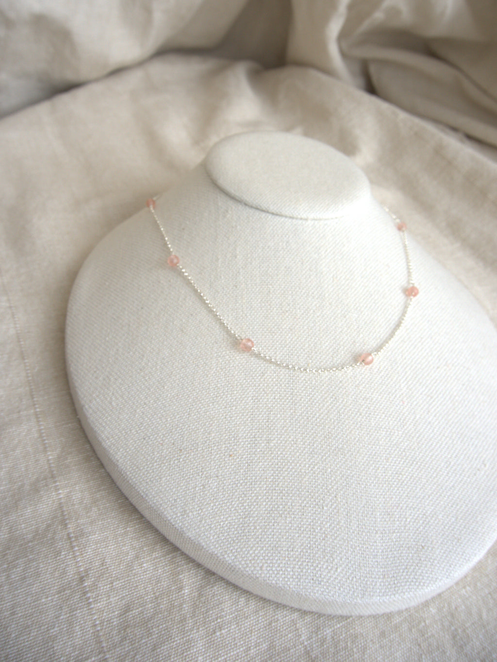 Collana Alternata - quarzo rosa