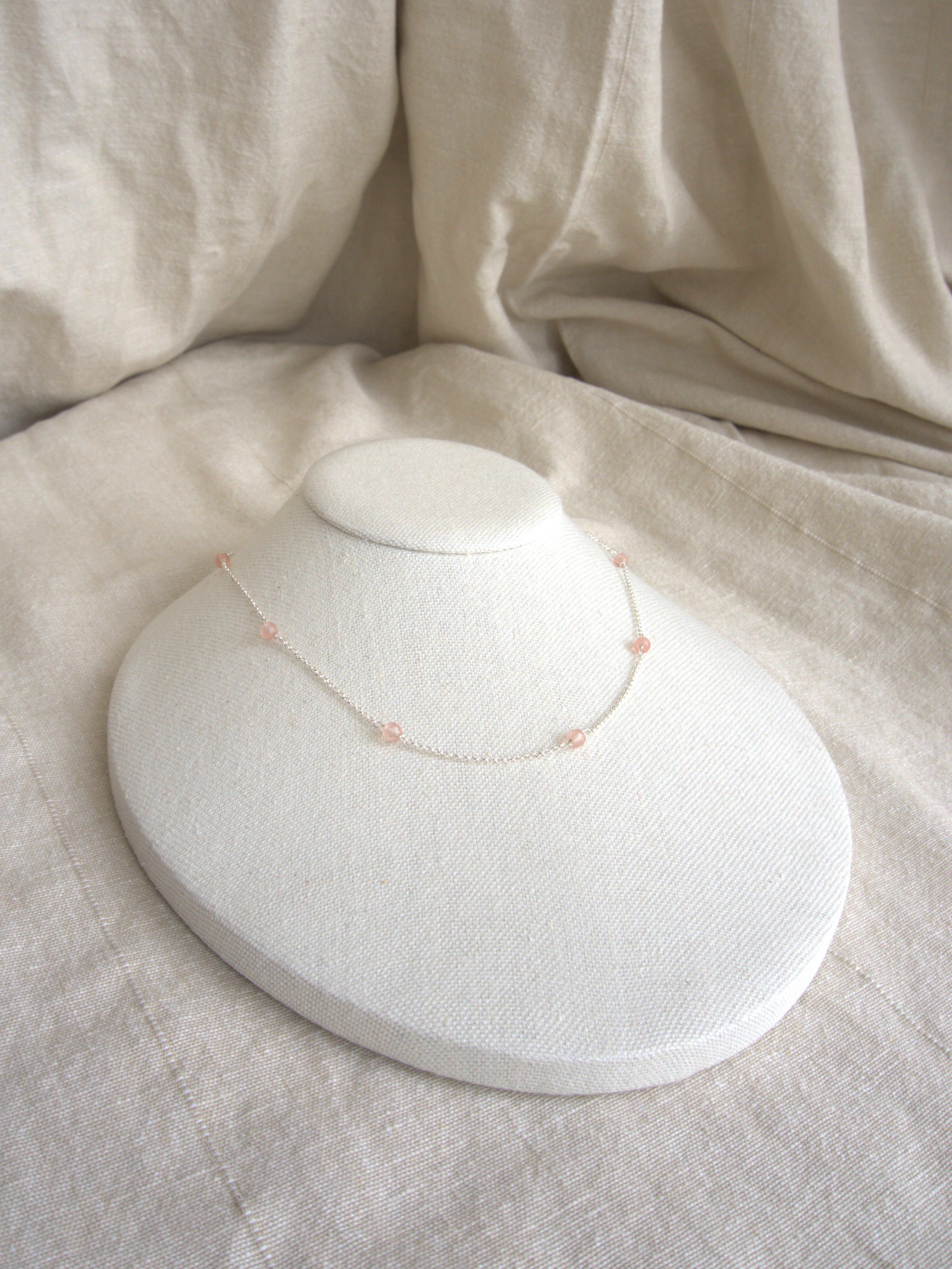 Collana Alternata - quarzo rosa