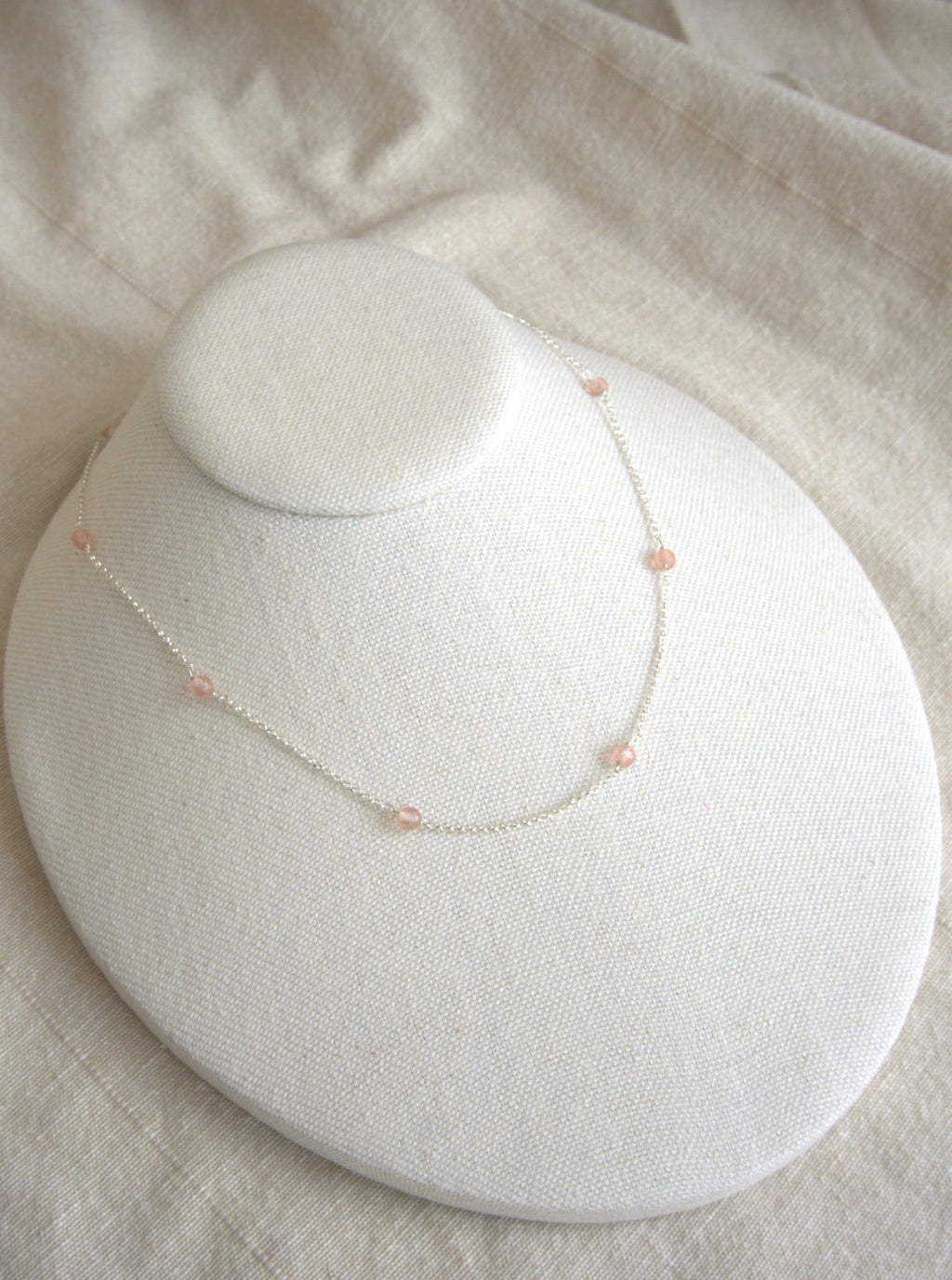 Collana Alternata - quarzo rosa