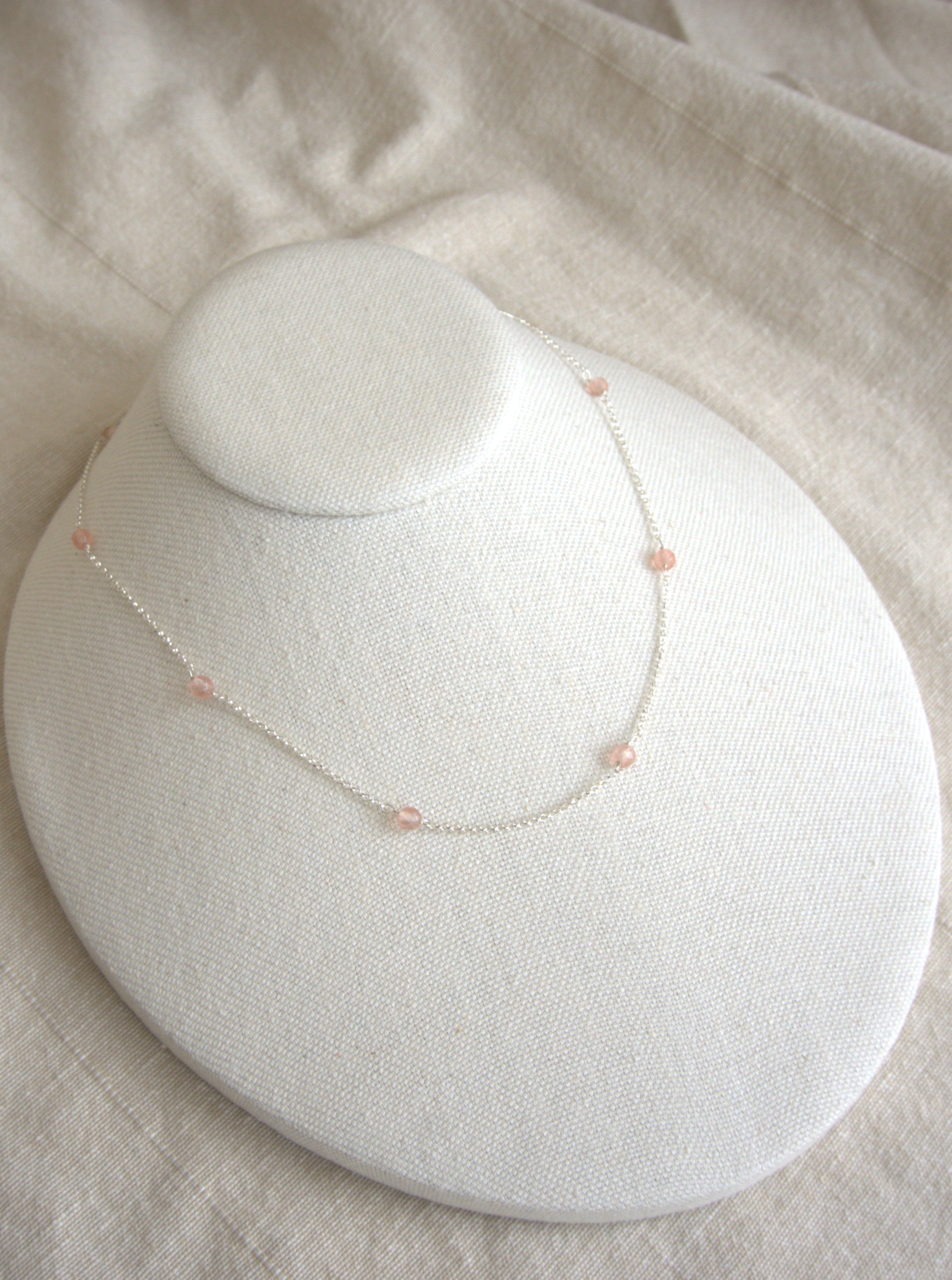 Collana Alternata - quarzo rosa