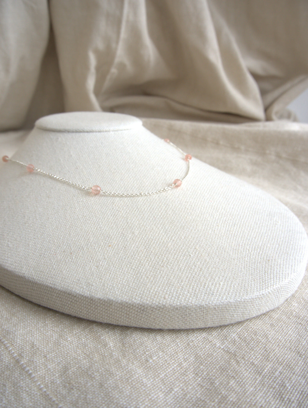 Collana Alternata - quarzo rosa