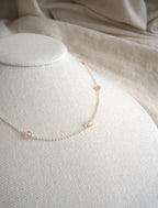 Collana Alternata - quarzo rosa