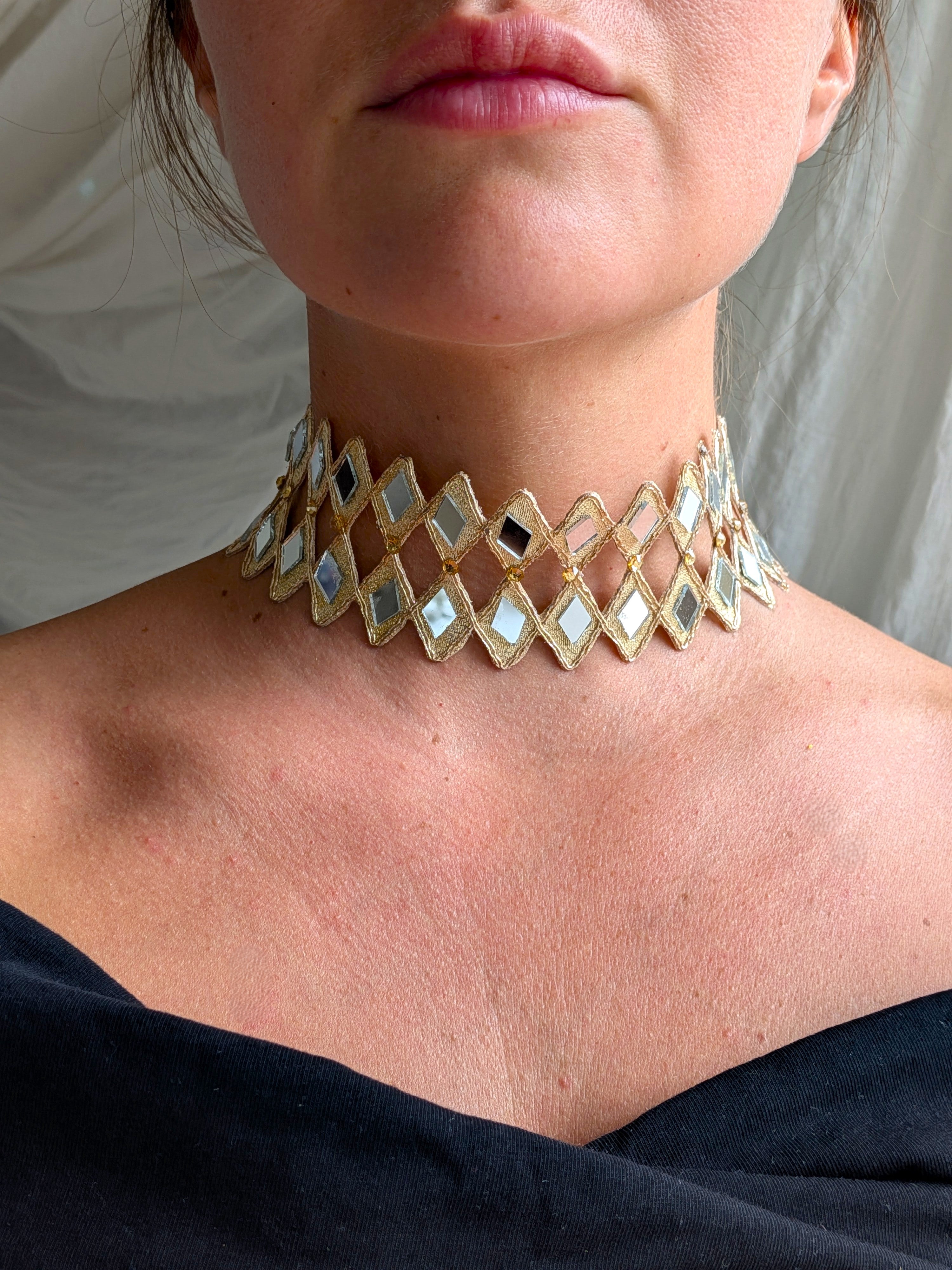 Collana Rombo Doppio - Oro Rosa