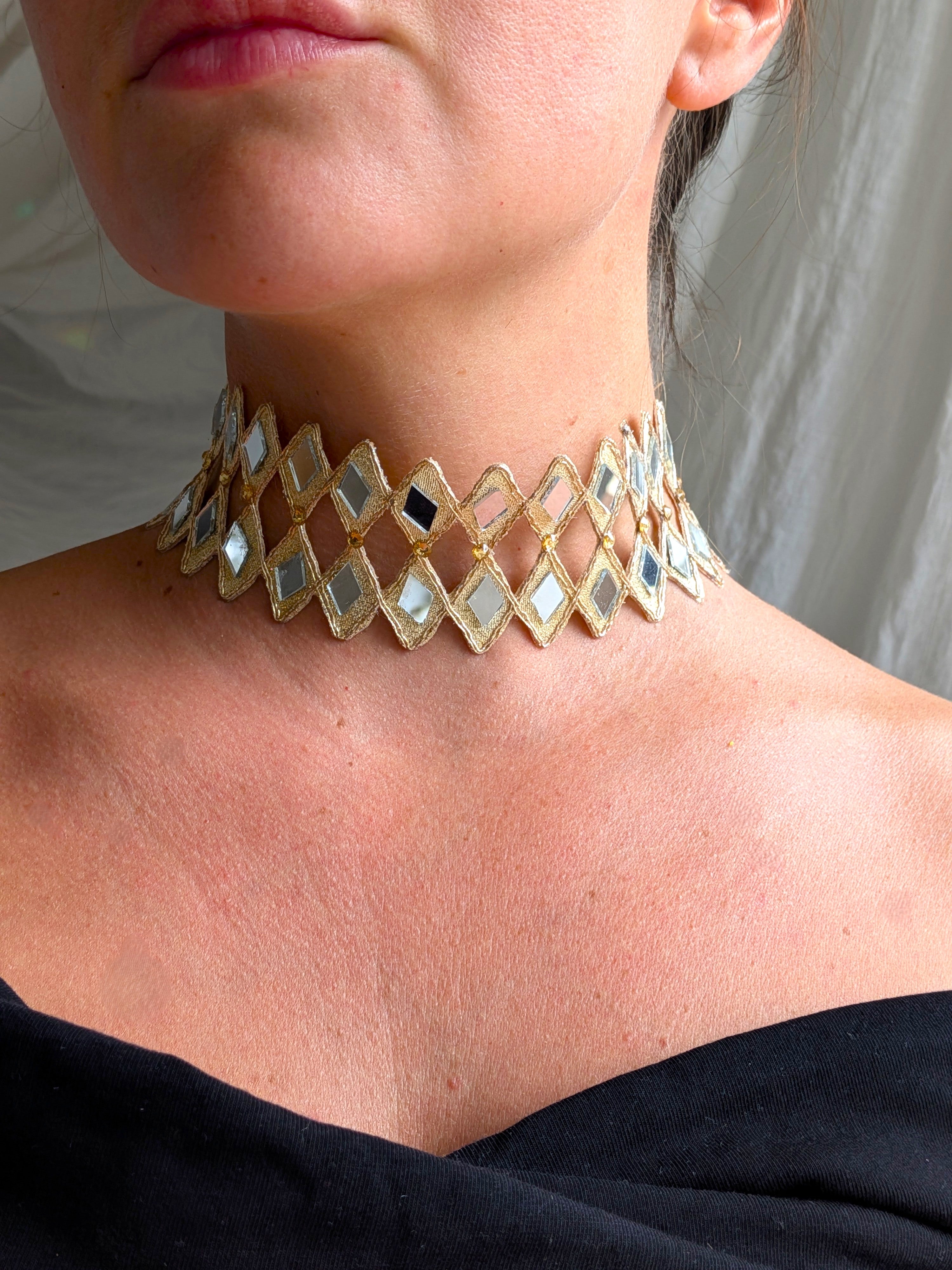Collana Rombo Doppio - Oro Rosa