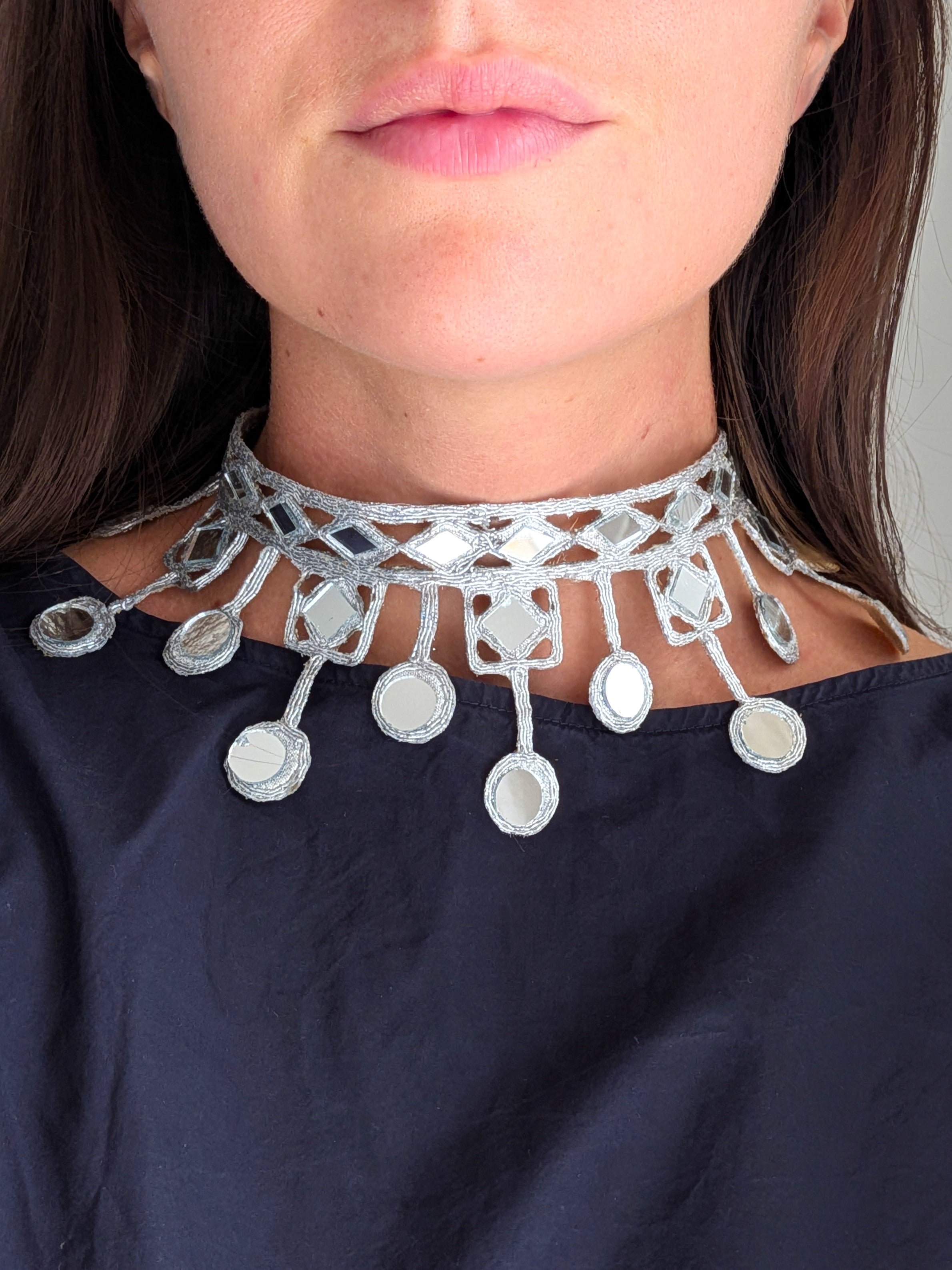 Collana Rombi e Cerchi - argento