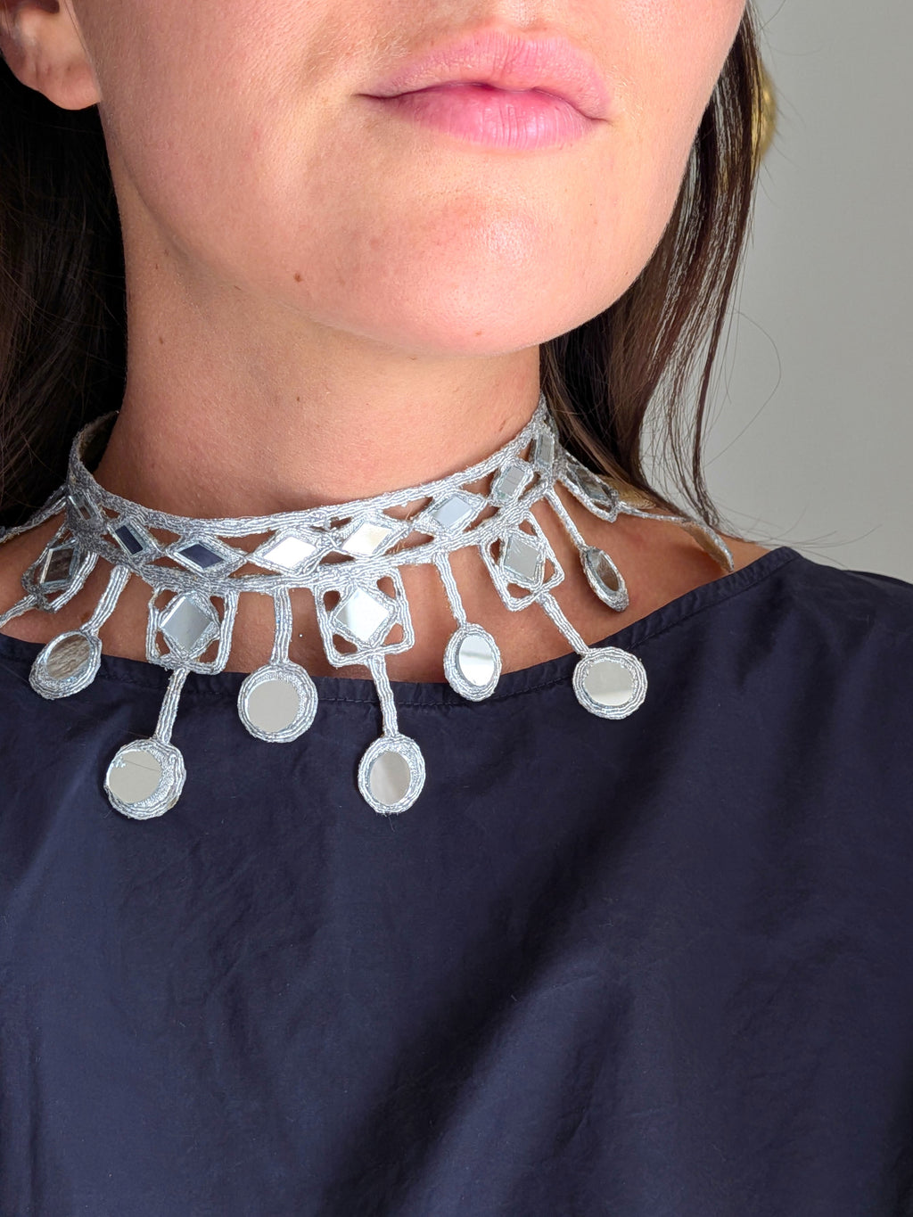Collana Rombi e Cerchi - argento