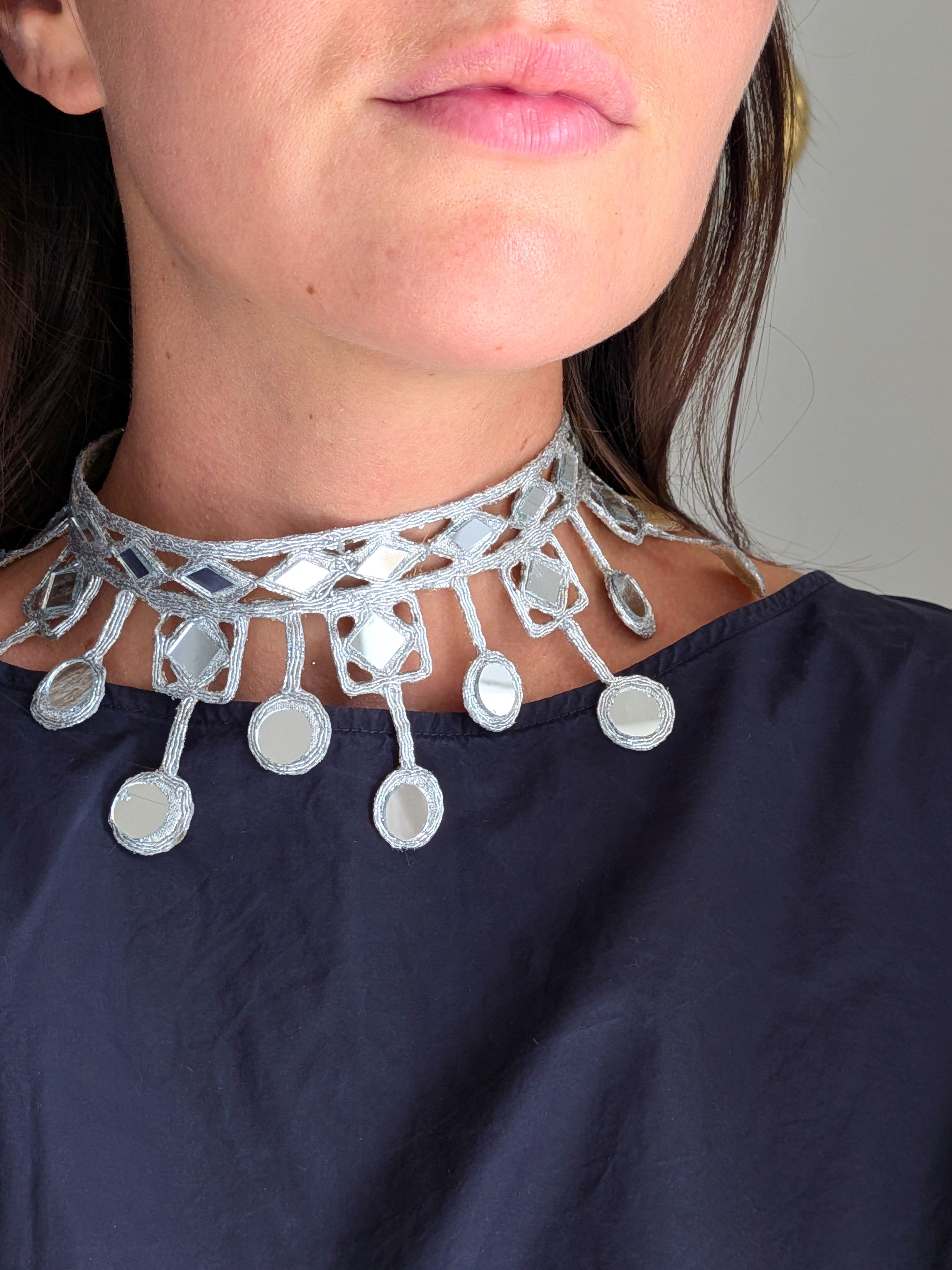 Collana Rombi e Cerchi - argento