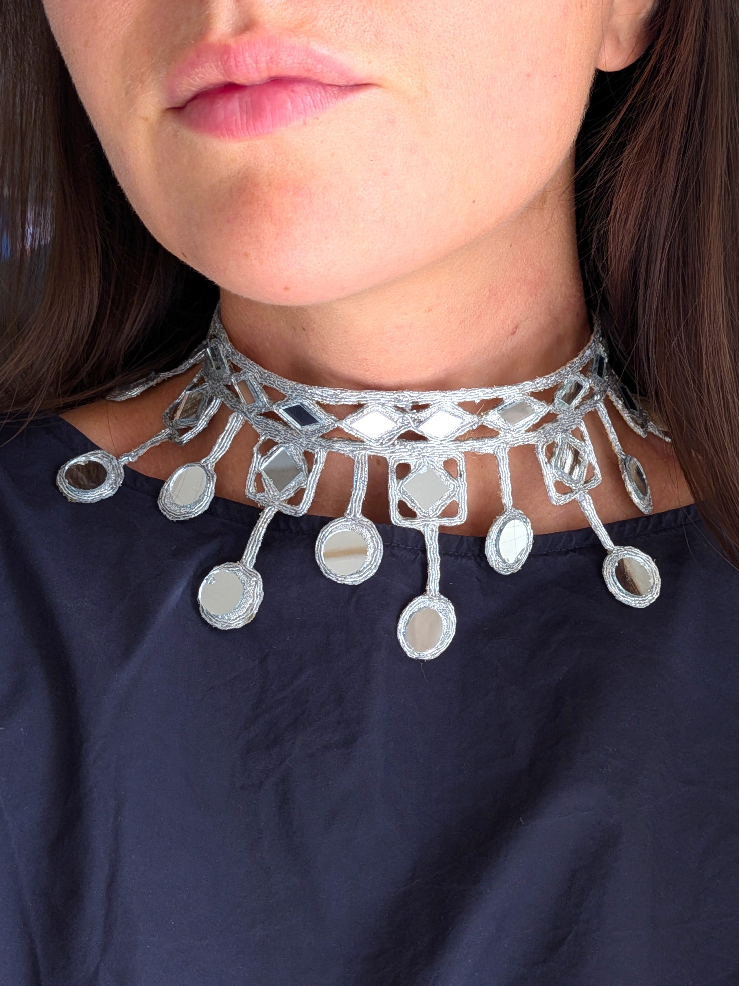 Collana Rombi e Cerchi - argento