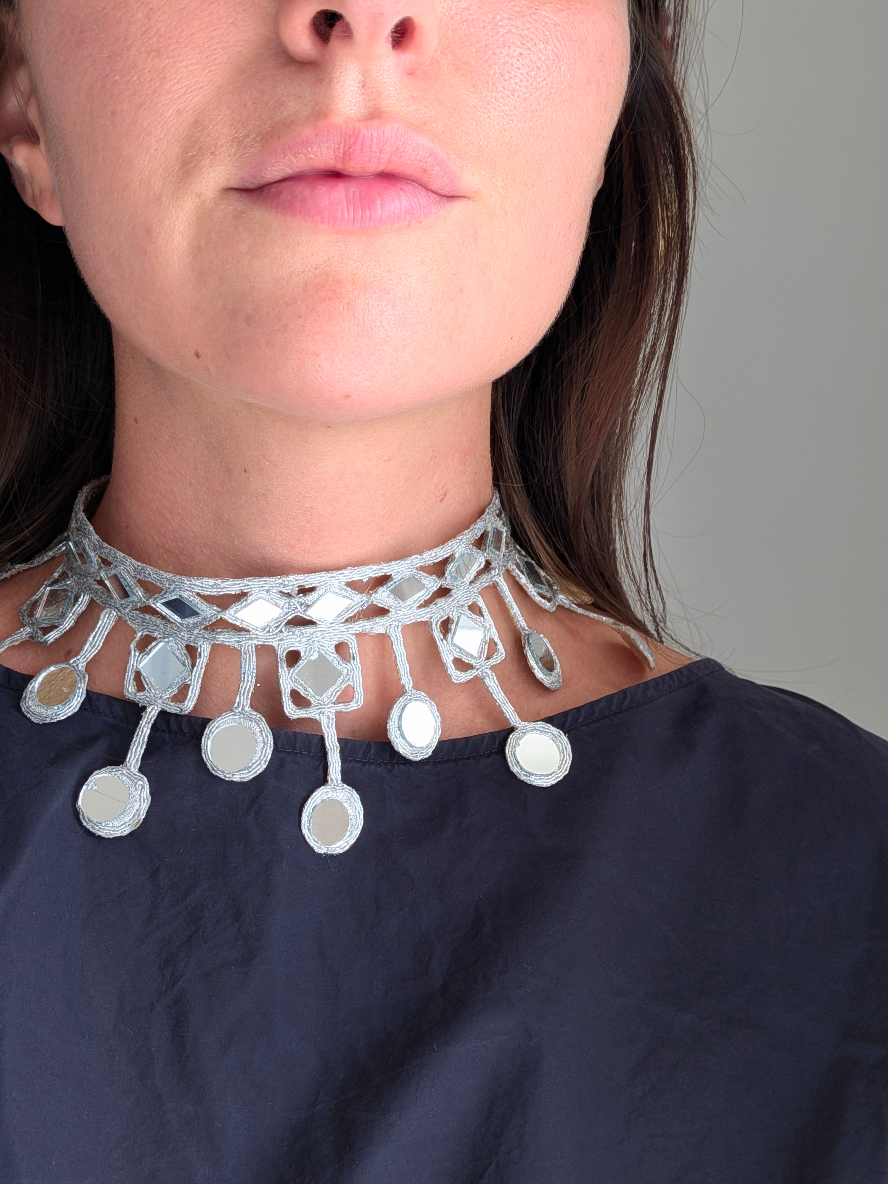 Collana Rombi e Cerchi - argento