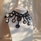 Collana Rombi e Cerchi - nero