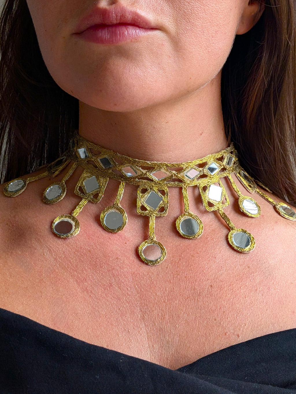 Collana Rombi e Cerchi - oro