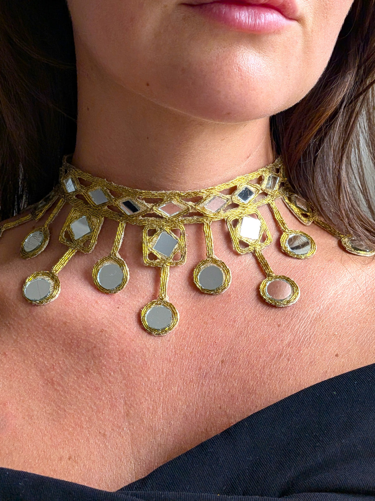 Collana Rombi e Cerchi - oro